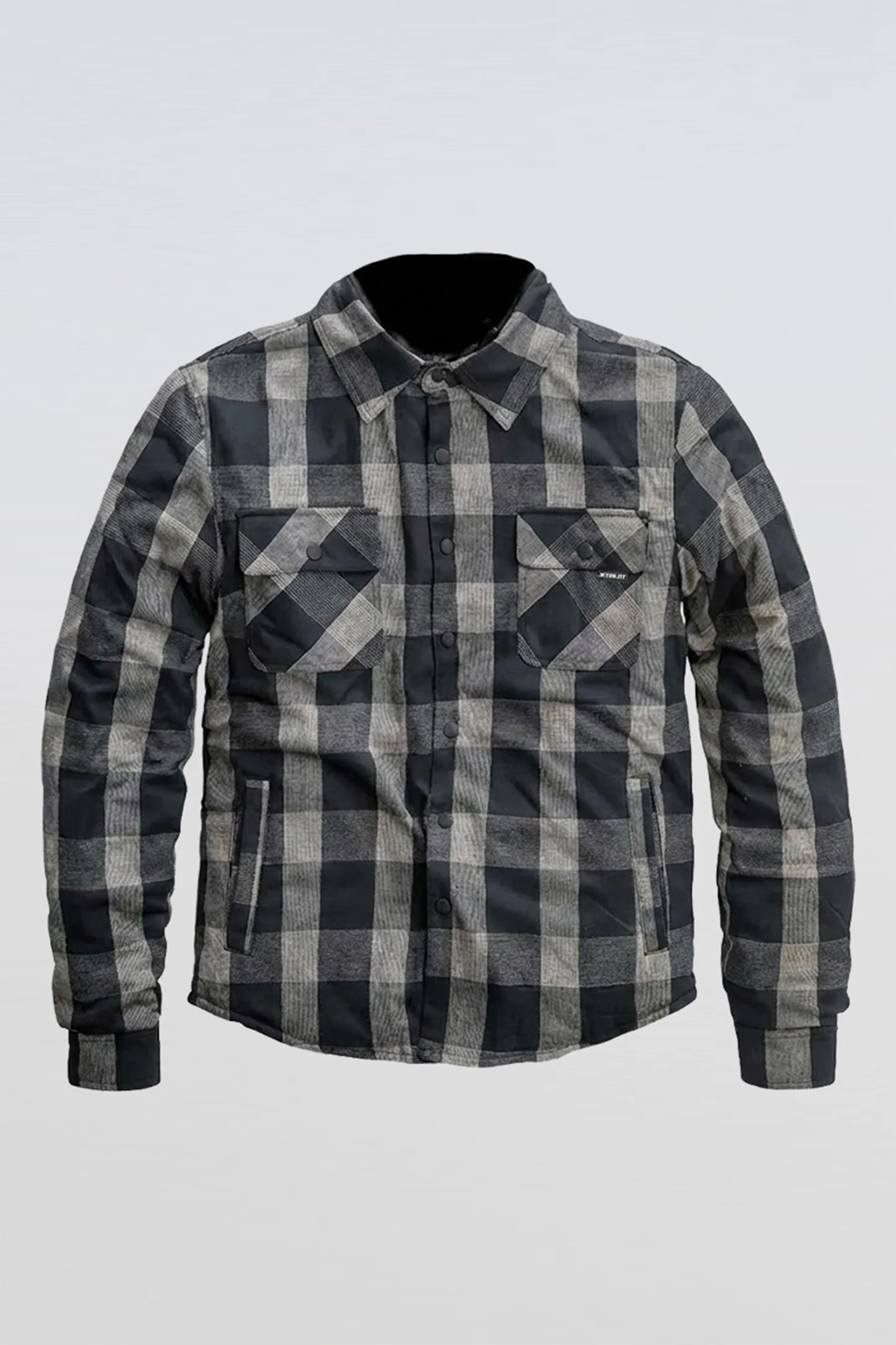 Jetpilot Layered Flannel Jacket - Black - Image 3