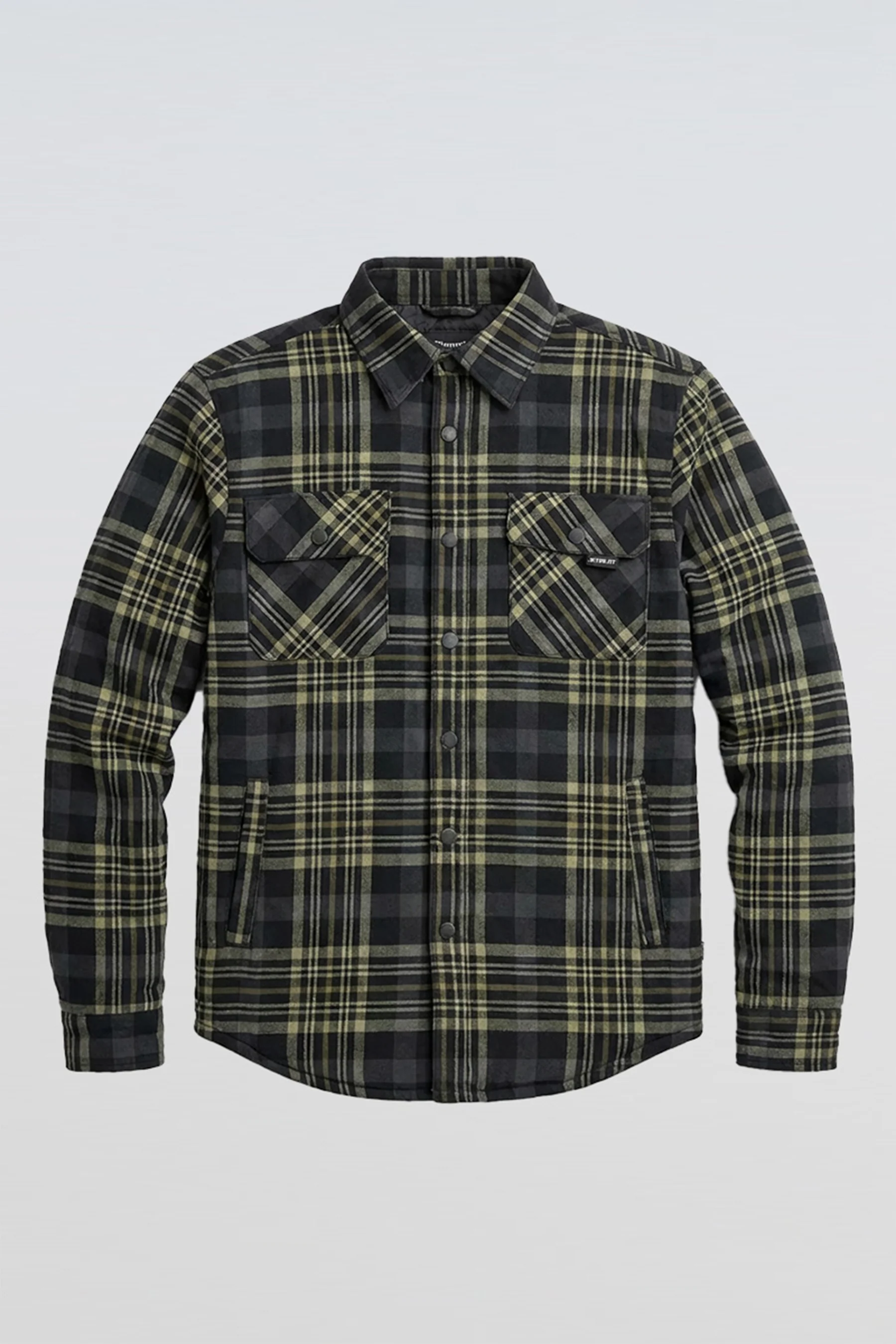 Jetpilot Layered Flannel Jacket - Grey - Image 3