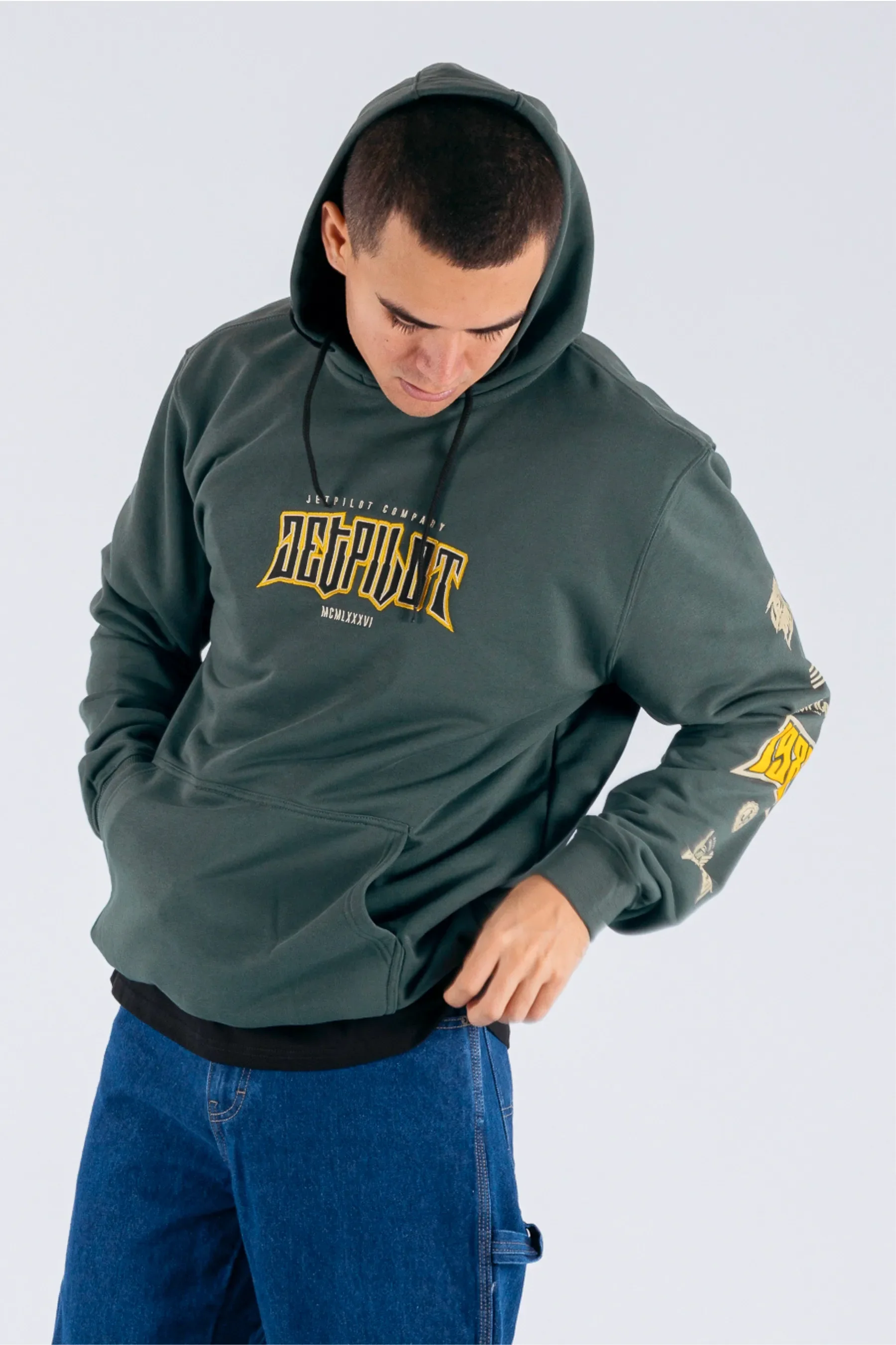 Jetpilot Legacy Pullover - Amazon Green - Image 3
