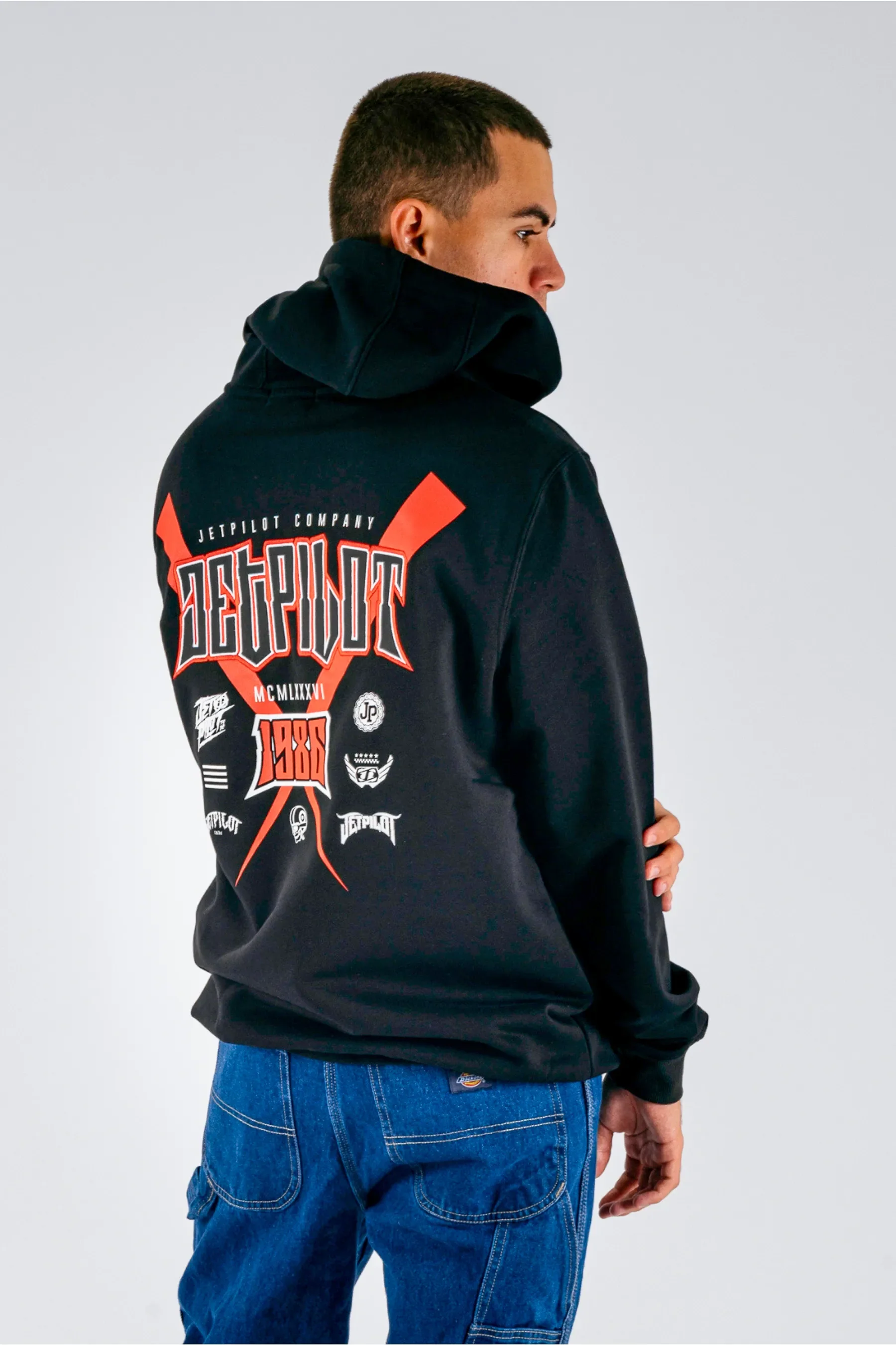 Jetpilot Legacy Pullover - Black/Multi - Image 3