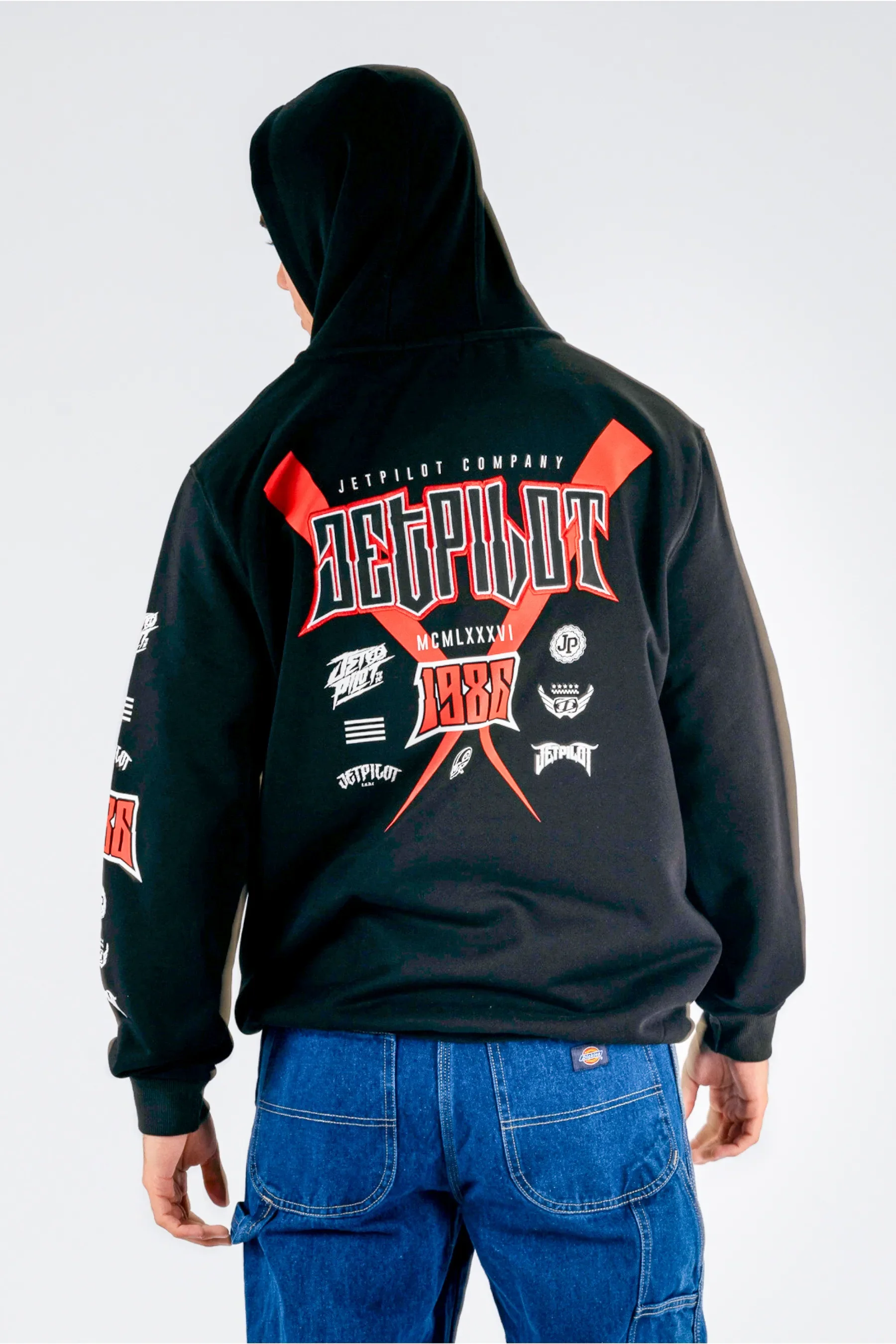 Jetpilot Legacy Pullover - Black/Multi - Image 4