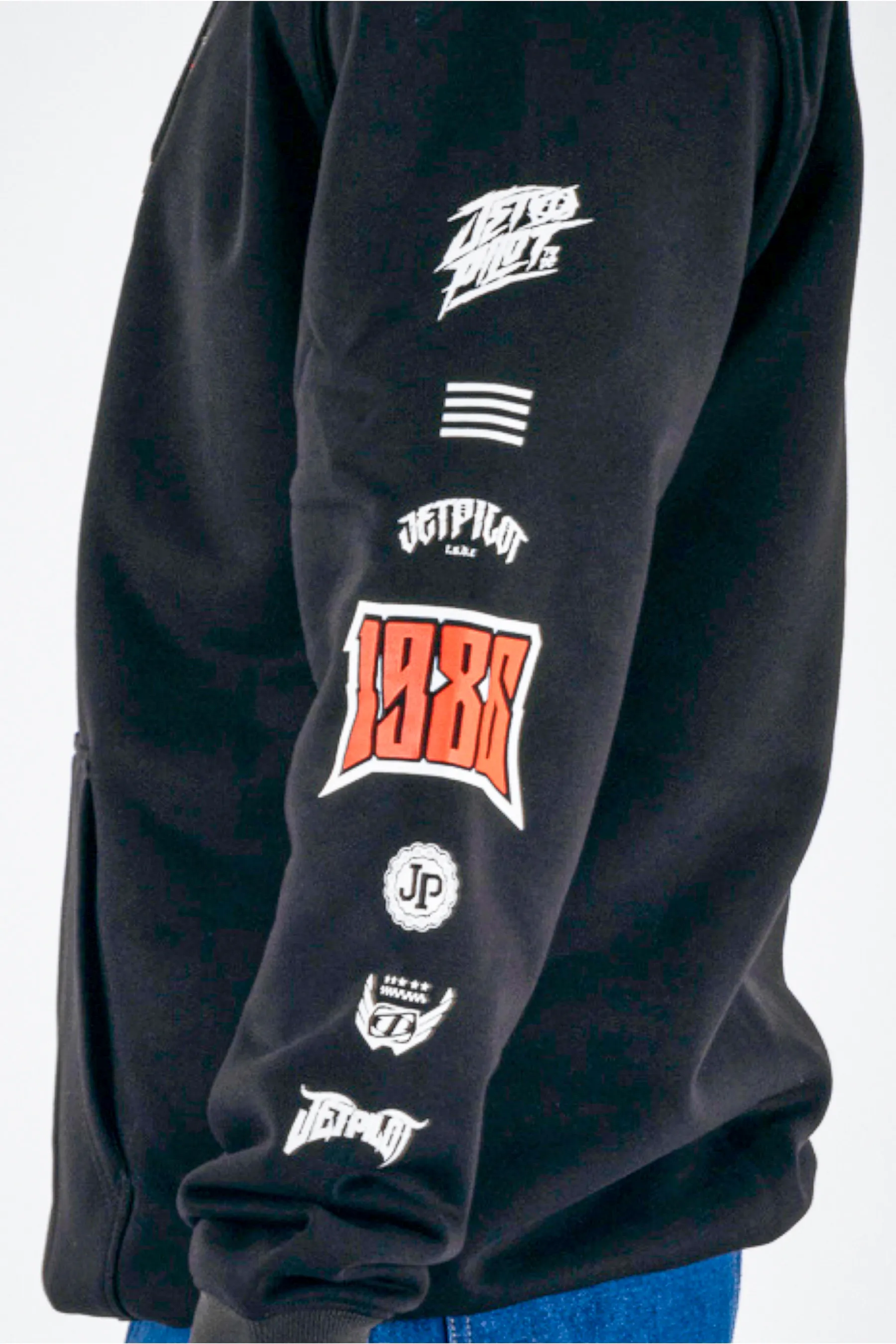 Jetpilot Legacy Pullover - Black/Multi - Image 5