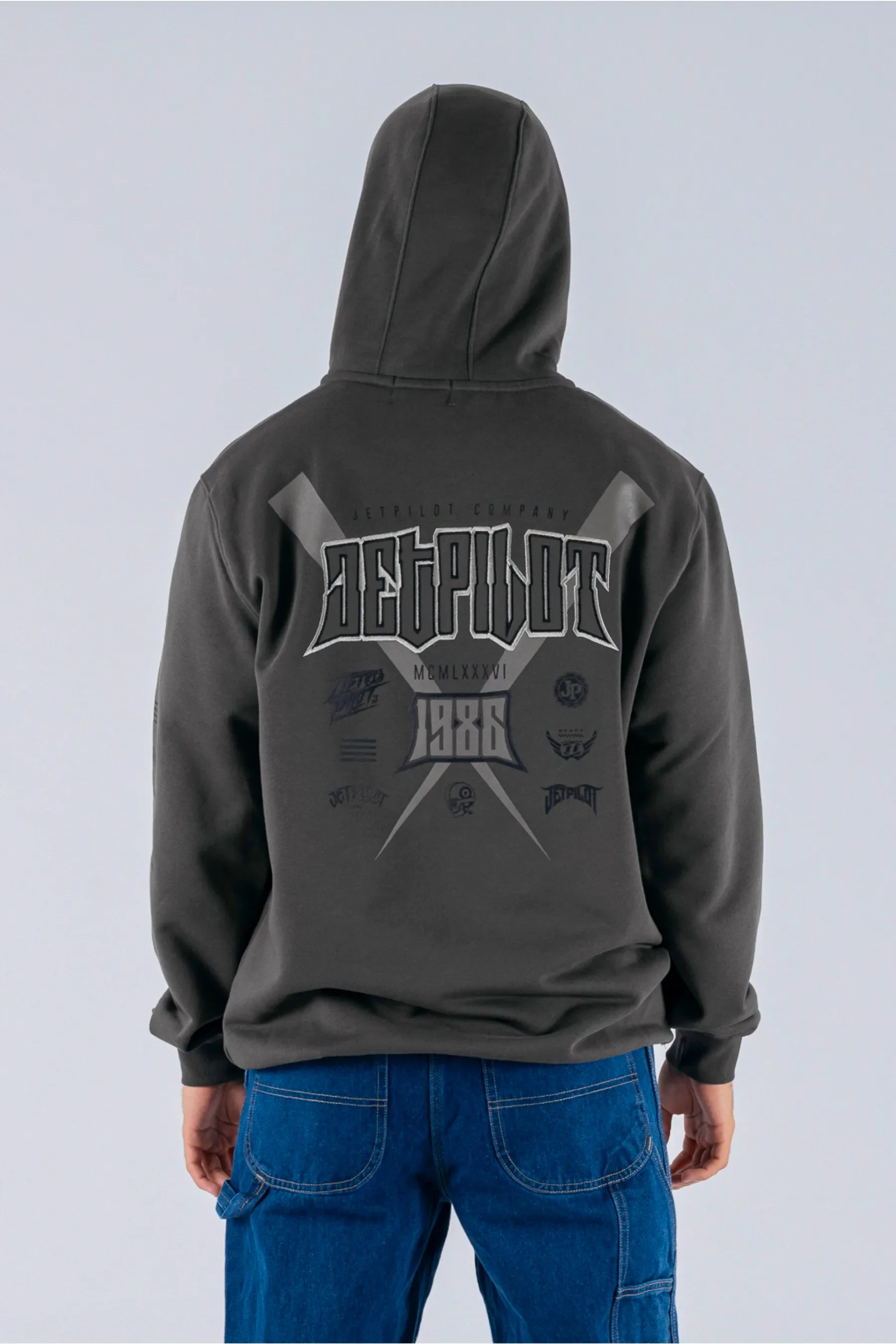 Jetpilot Legacy Pullover - Charcoal - Image 4