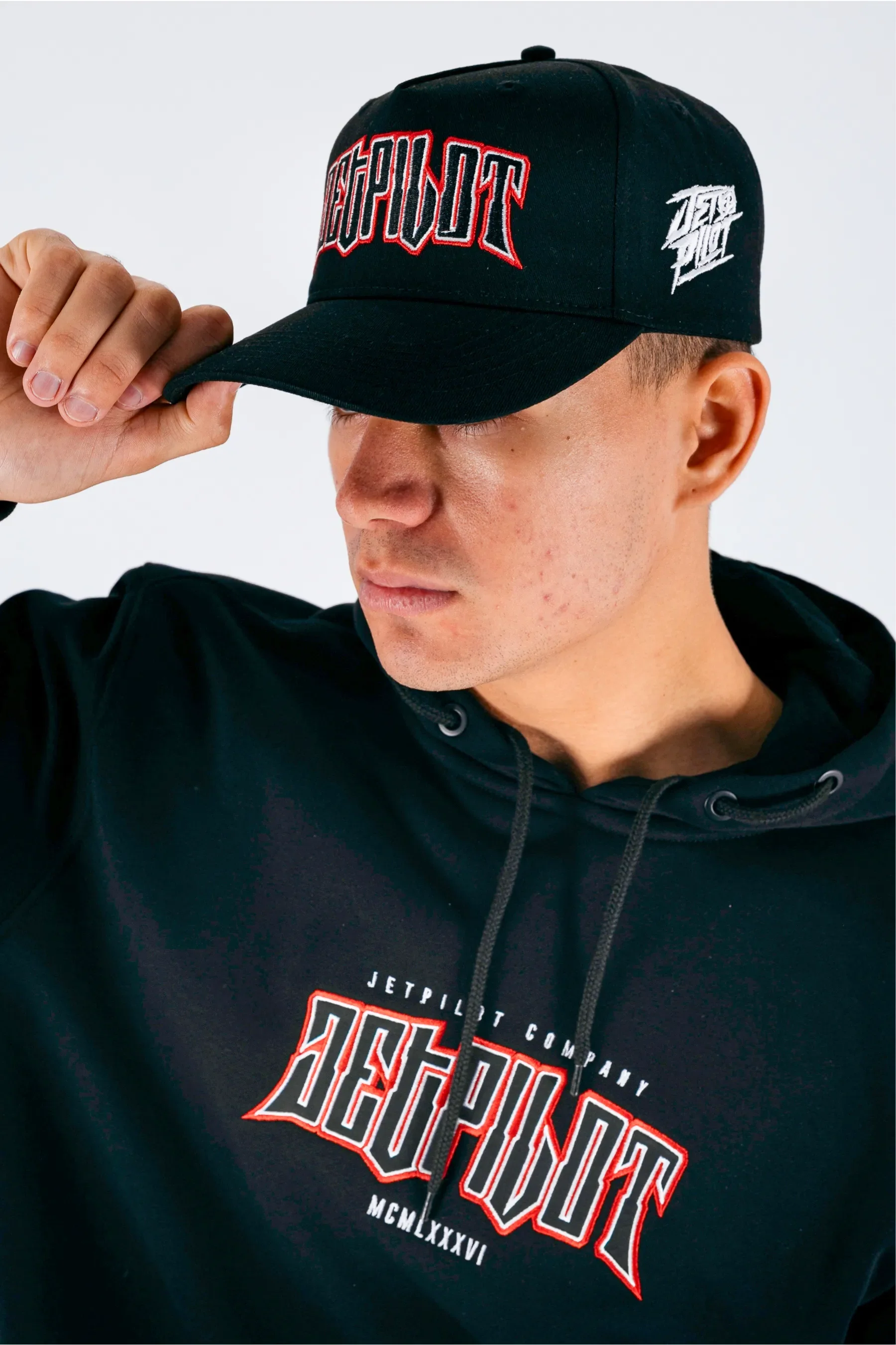 Jetpilot Legacy Snapback Cap - Black - Image 5