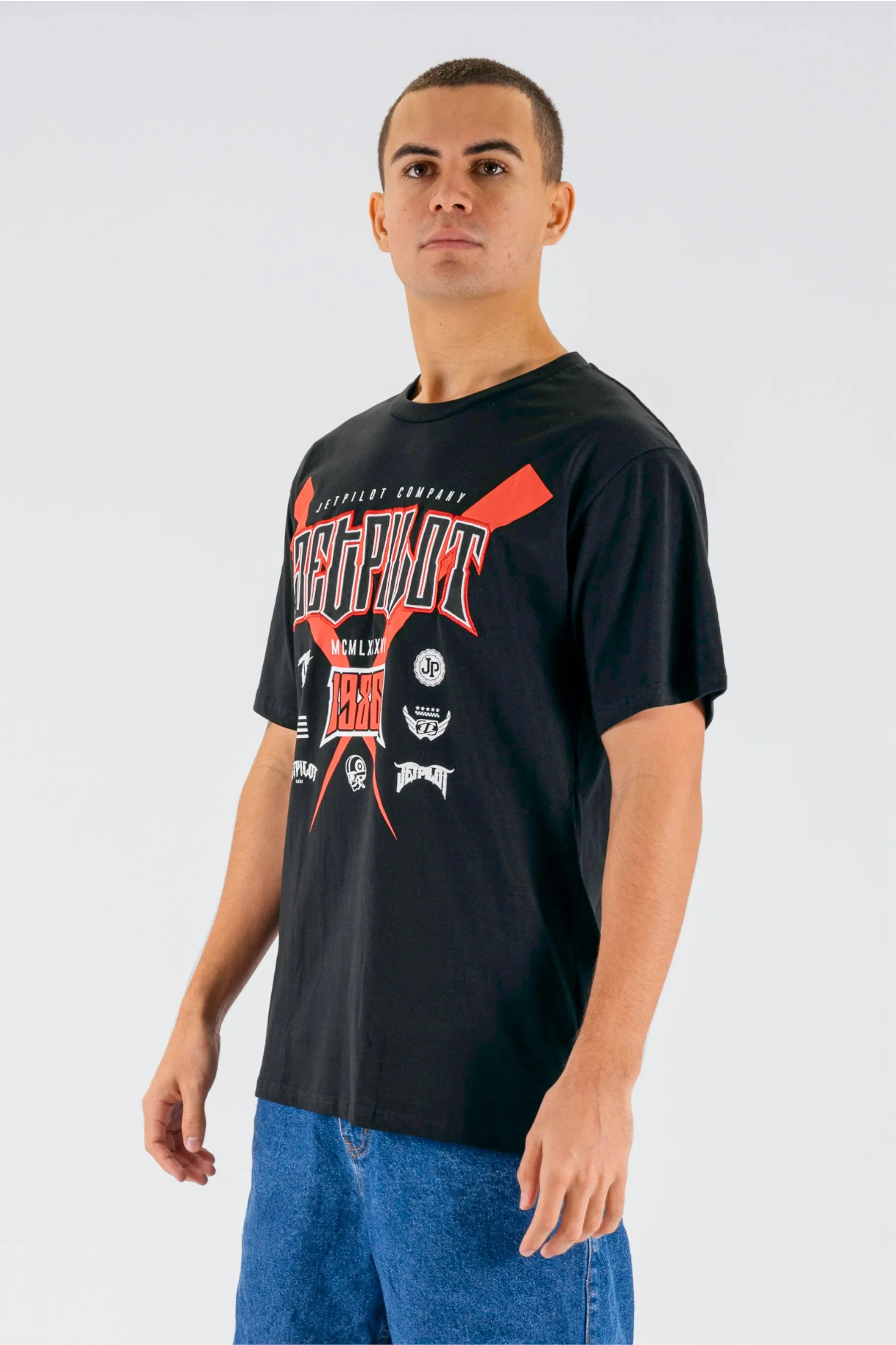 Jetpilot Legacy Tee - Black - Image 3