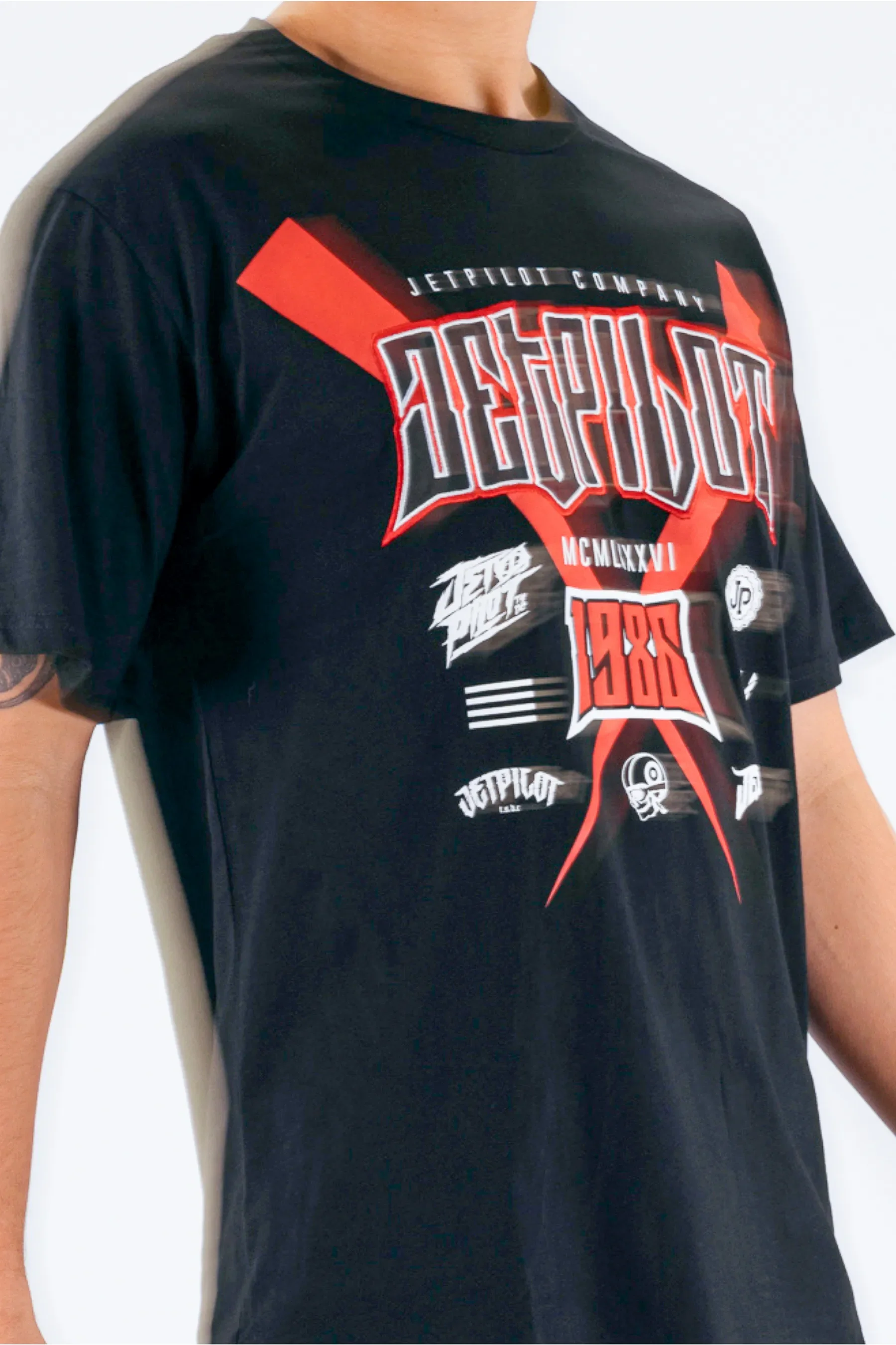 Jetpilot Legacy Tee - Black - Image 5