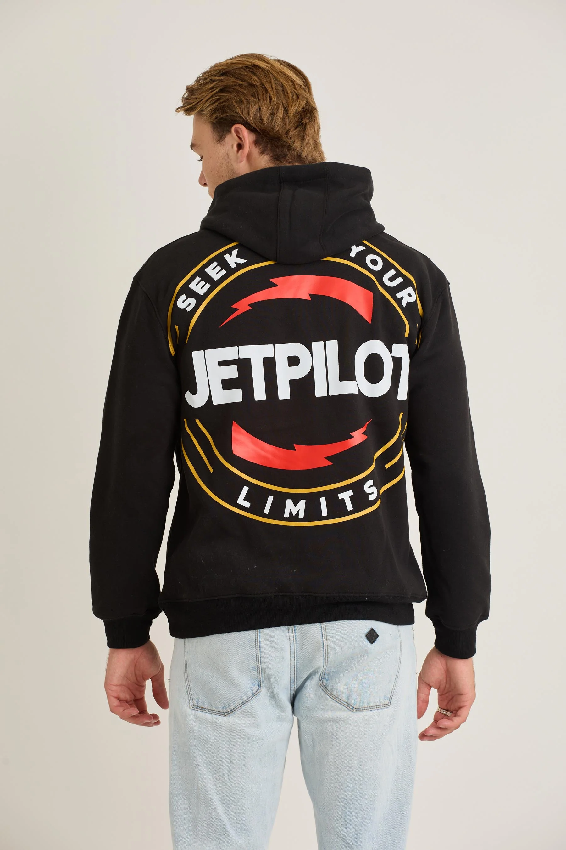 Jetpilot Limits Mens Pullover - Black - Image 2