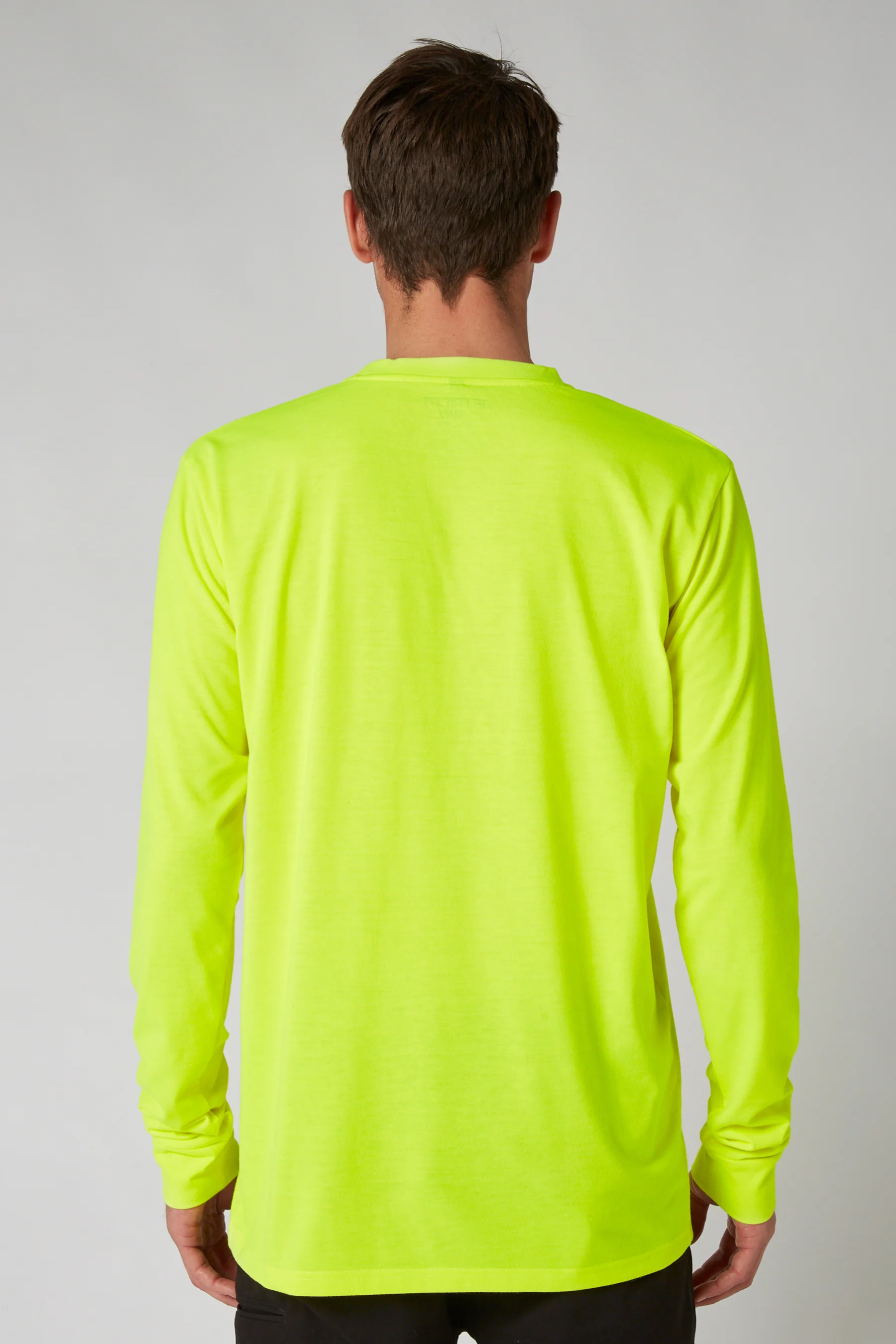 Jetpilot Low Hit Mens L/S Tee - Hi Vis Yellow - Image 3