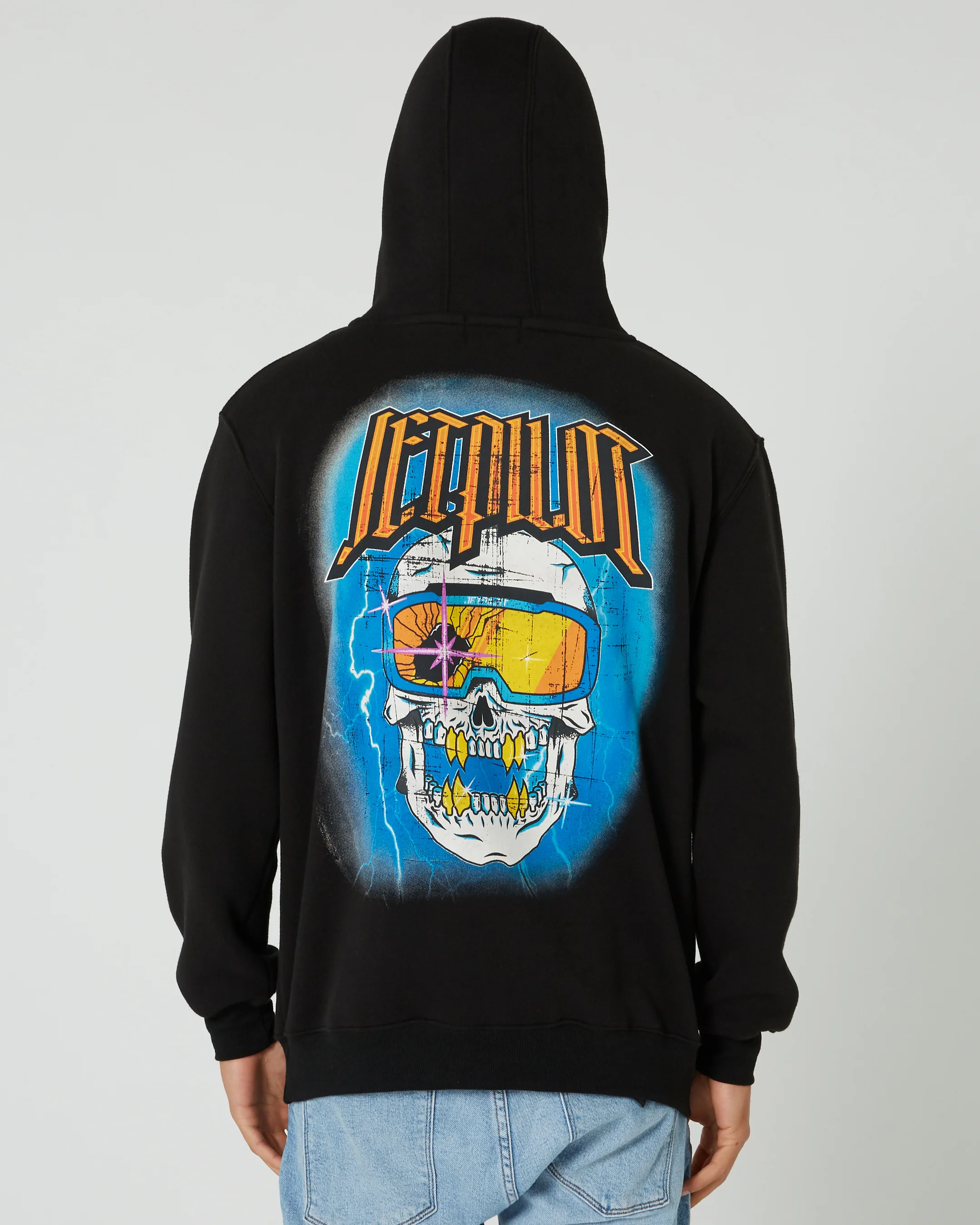 Jetpilot Motley Mens Pullover Hoodie - Black - Image 3