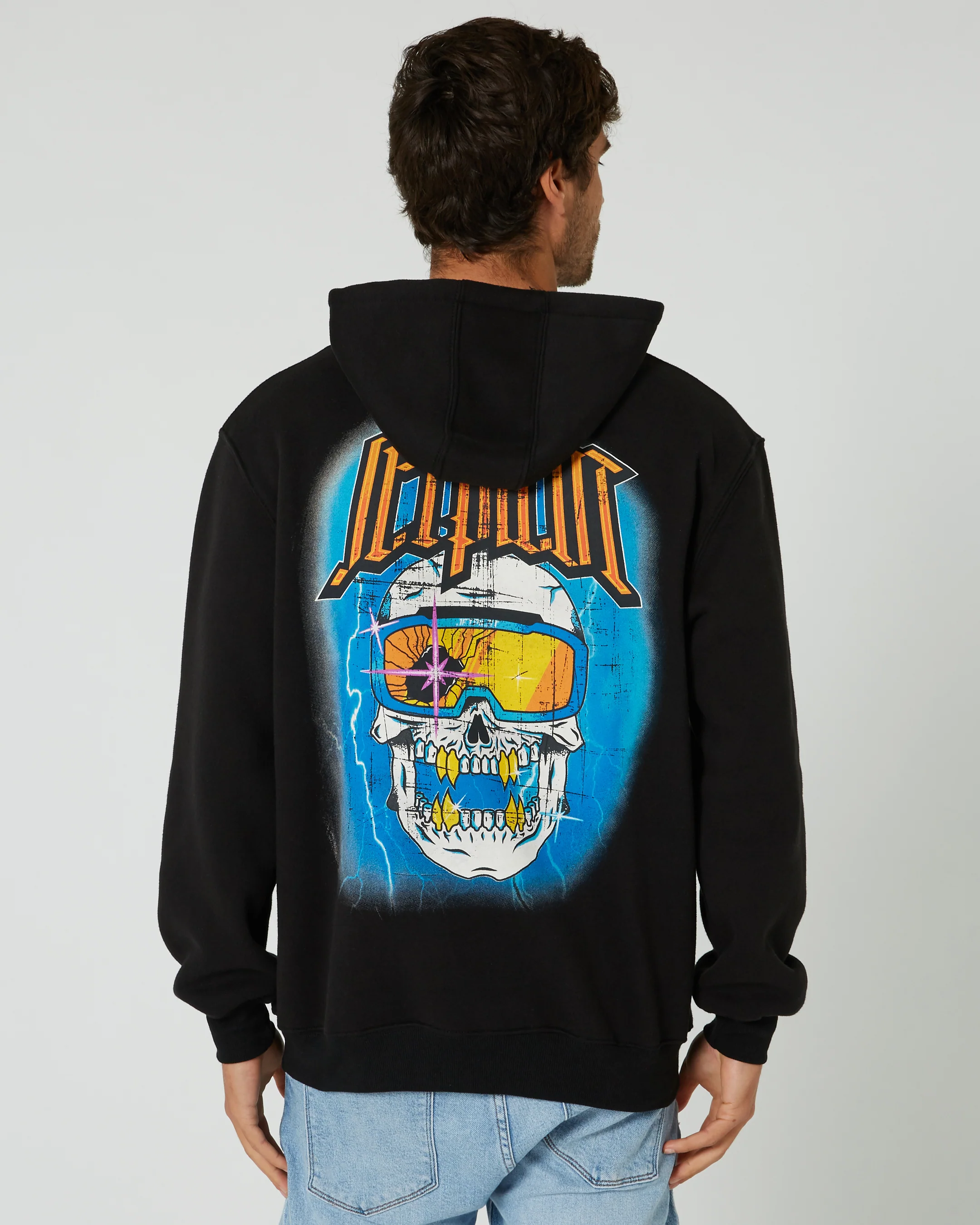 Jetpilot Motley Mens Pullover Hoodie - Black - Image 4