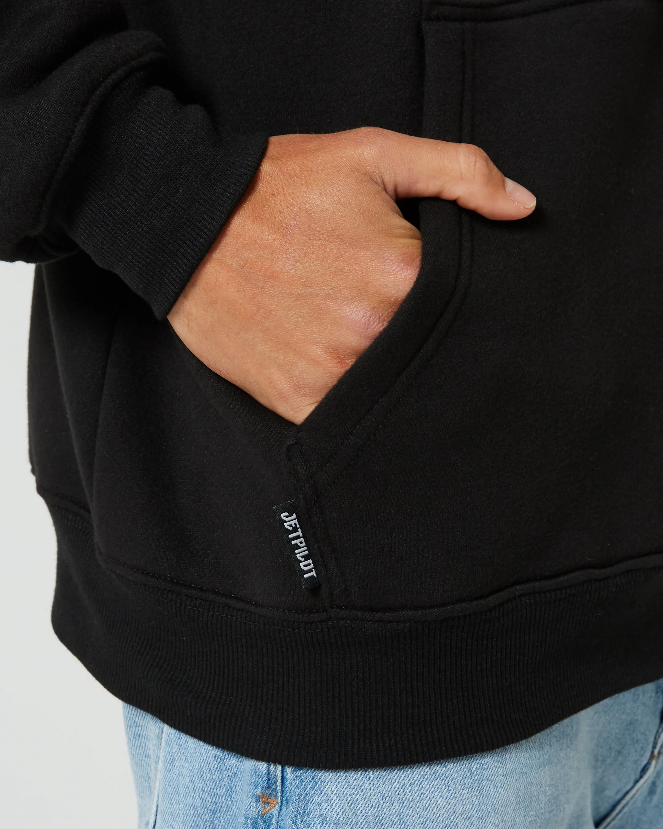 Jetpilot Motley Mens Pullover Hoodie - Black - Image 7
