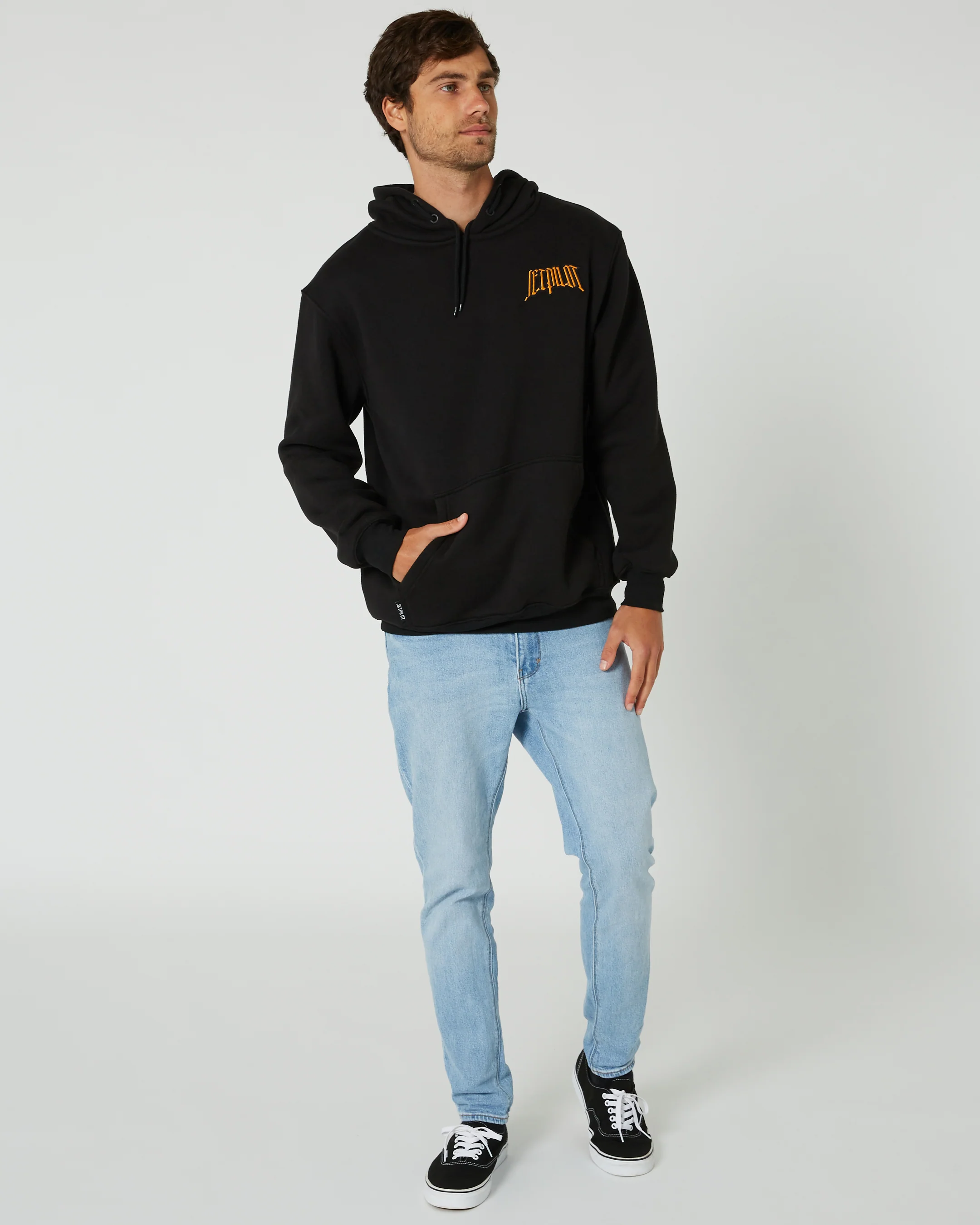 Jetpilot Motley Mens Pullover Hoodie - Black - Image 8