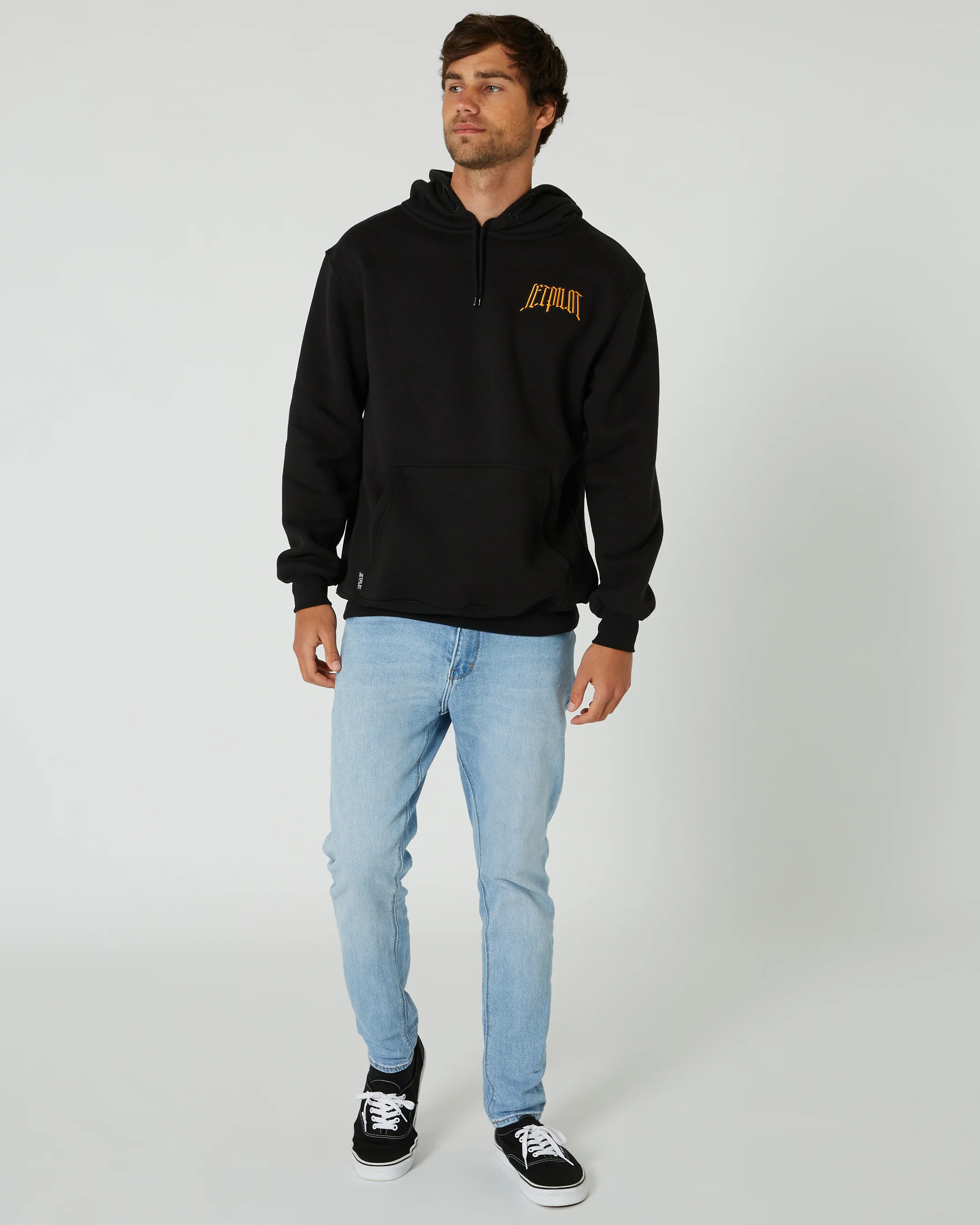 Jetpilot Motley Mens Pullover Hoodie - Black - Image 9