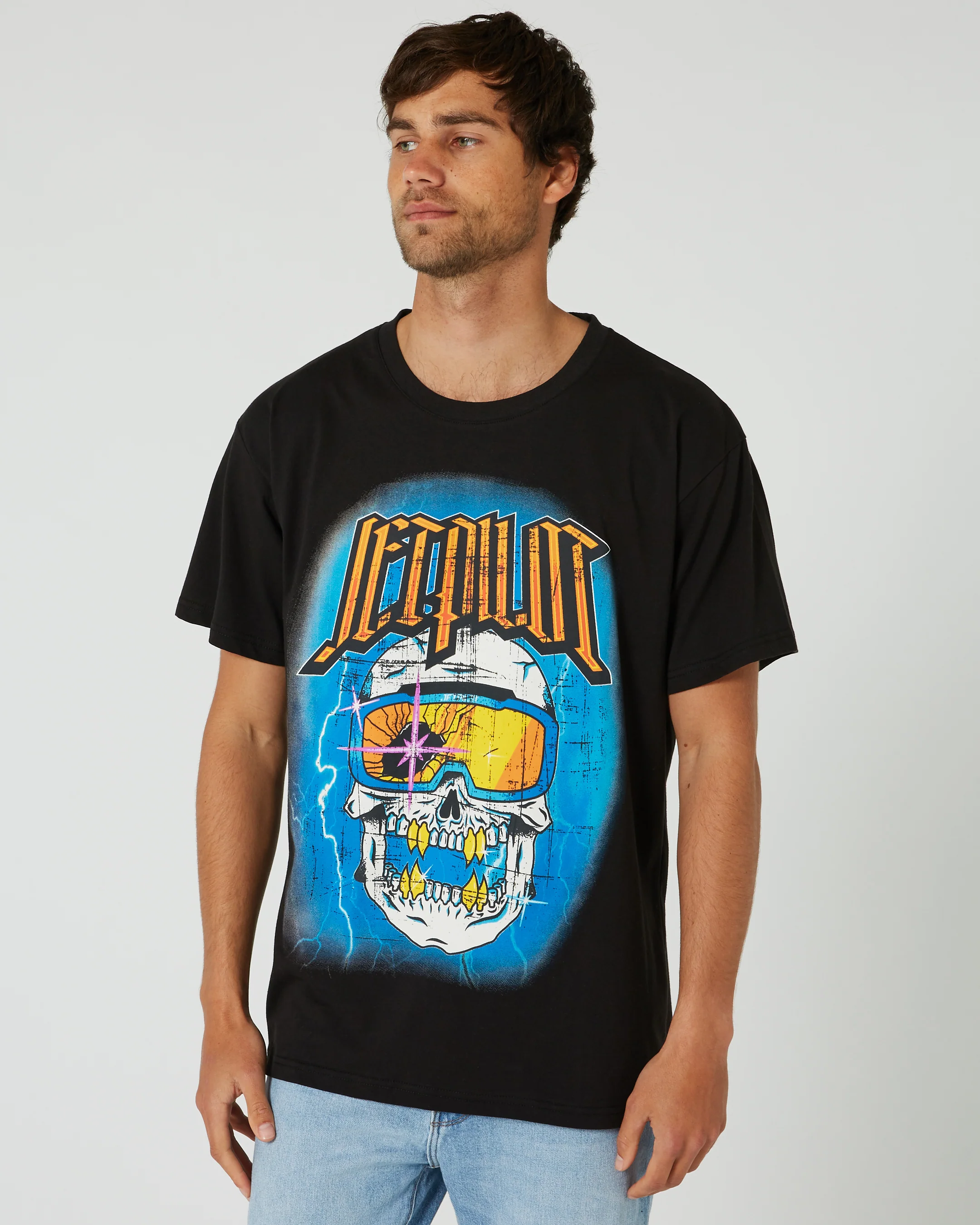 Jetpilot Motley Mens Short Sleeve Tee - Black - Image 3