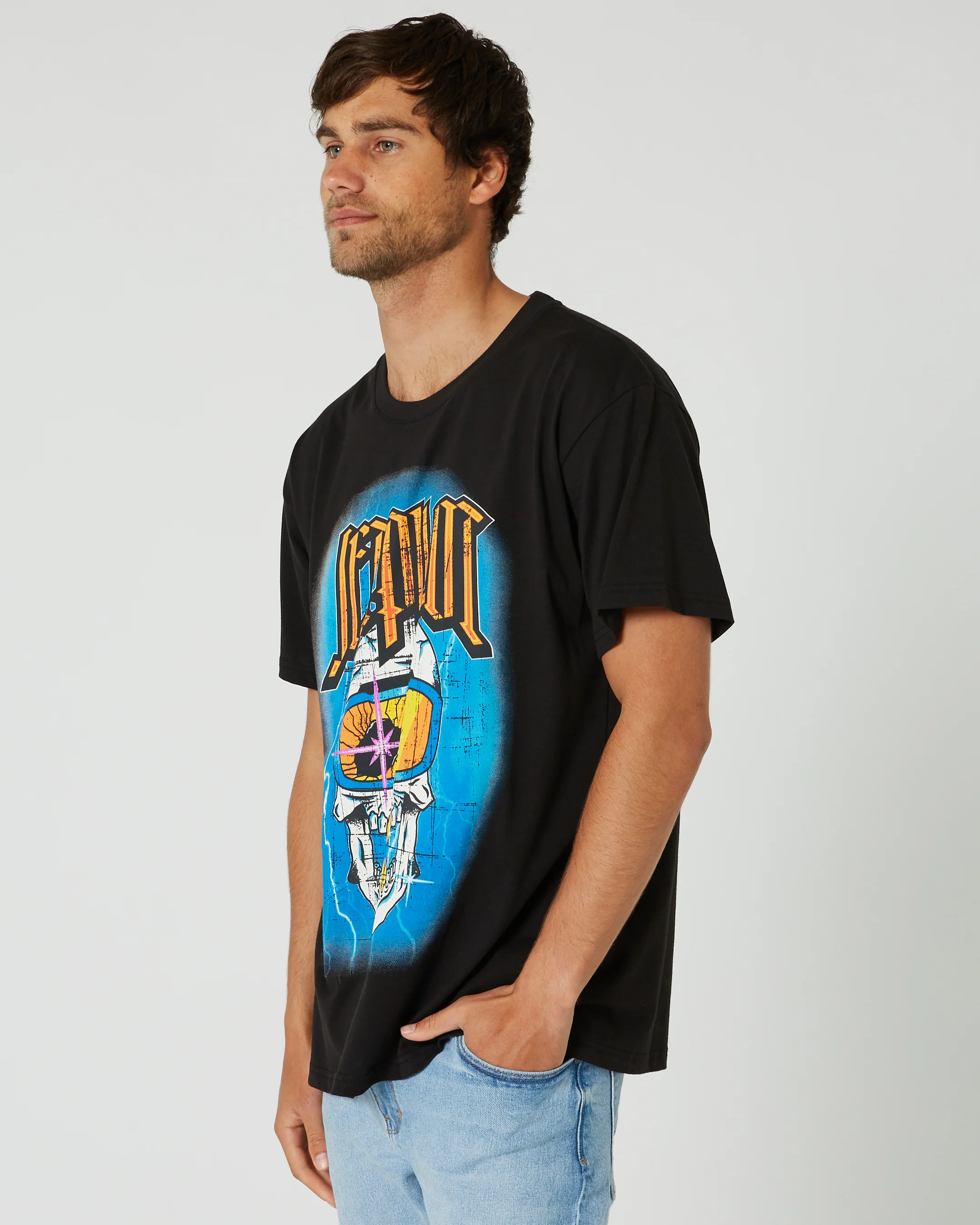 Jetpilot Motley Mens Short Sleeve Tee - Black - Image 4