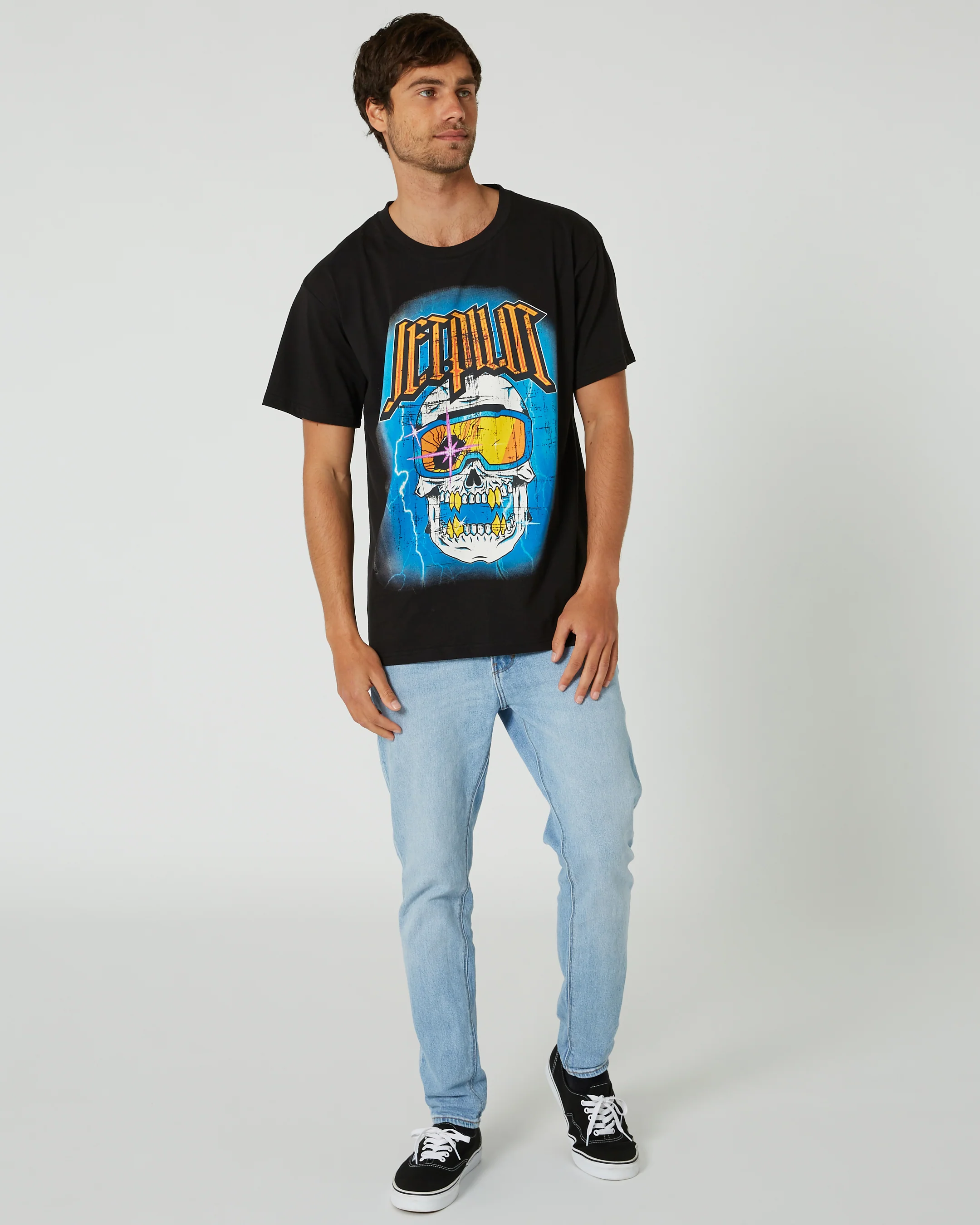 Jetpilot Motley Mens Short Sleeve Tee - Black - Image 6