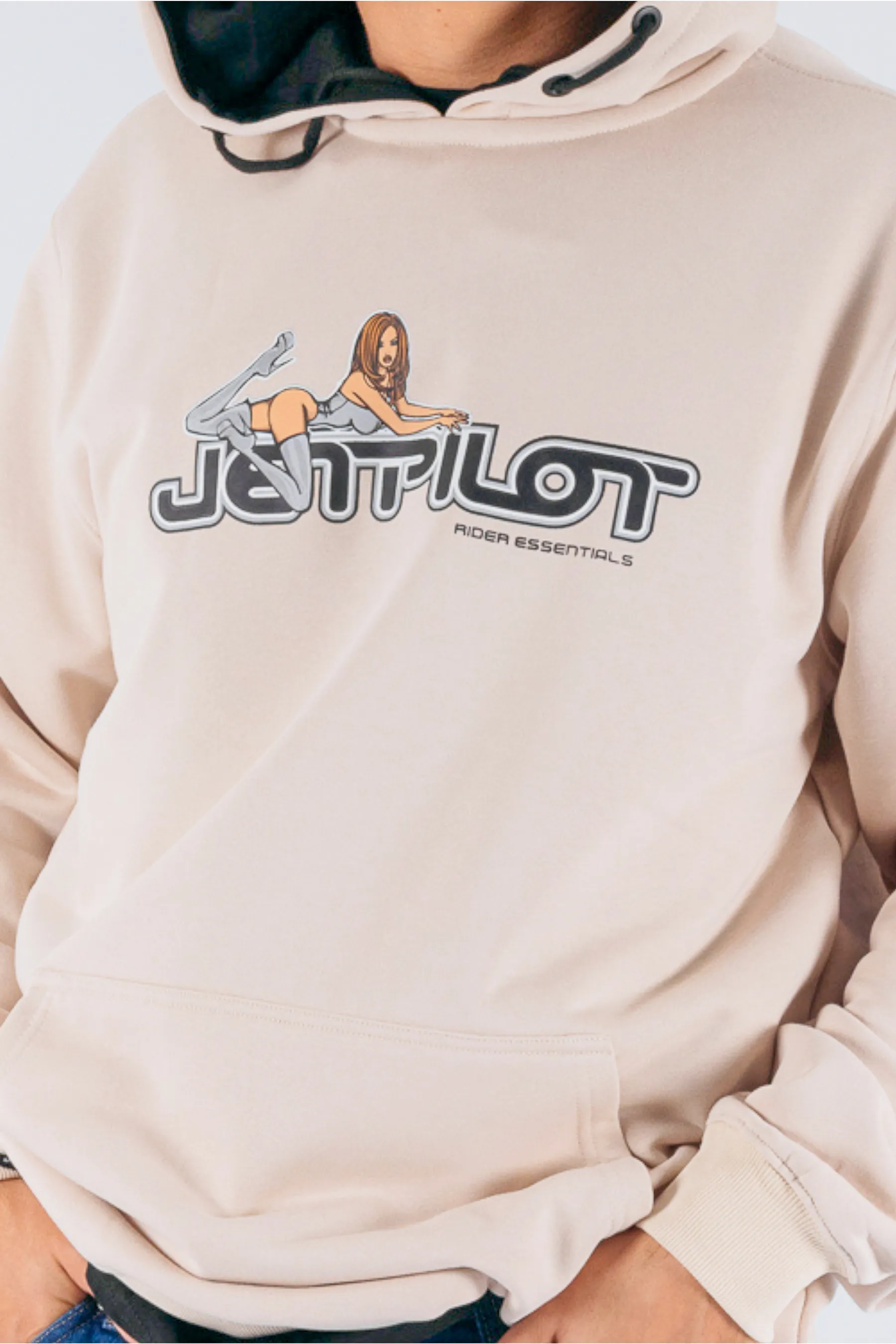 Jetpilot Moto Pullover - Cement - Image 5
