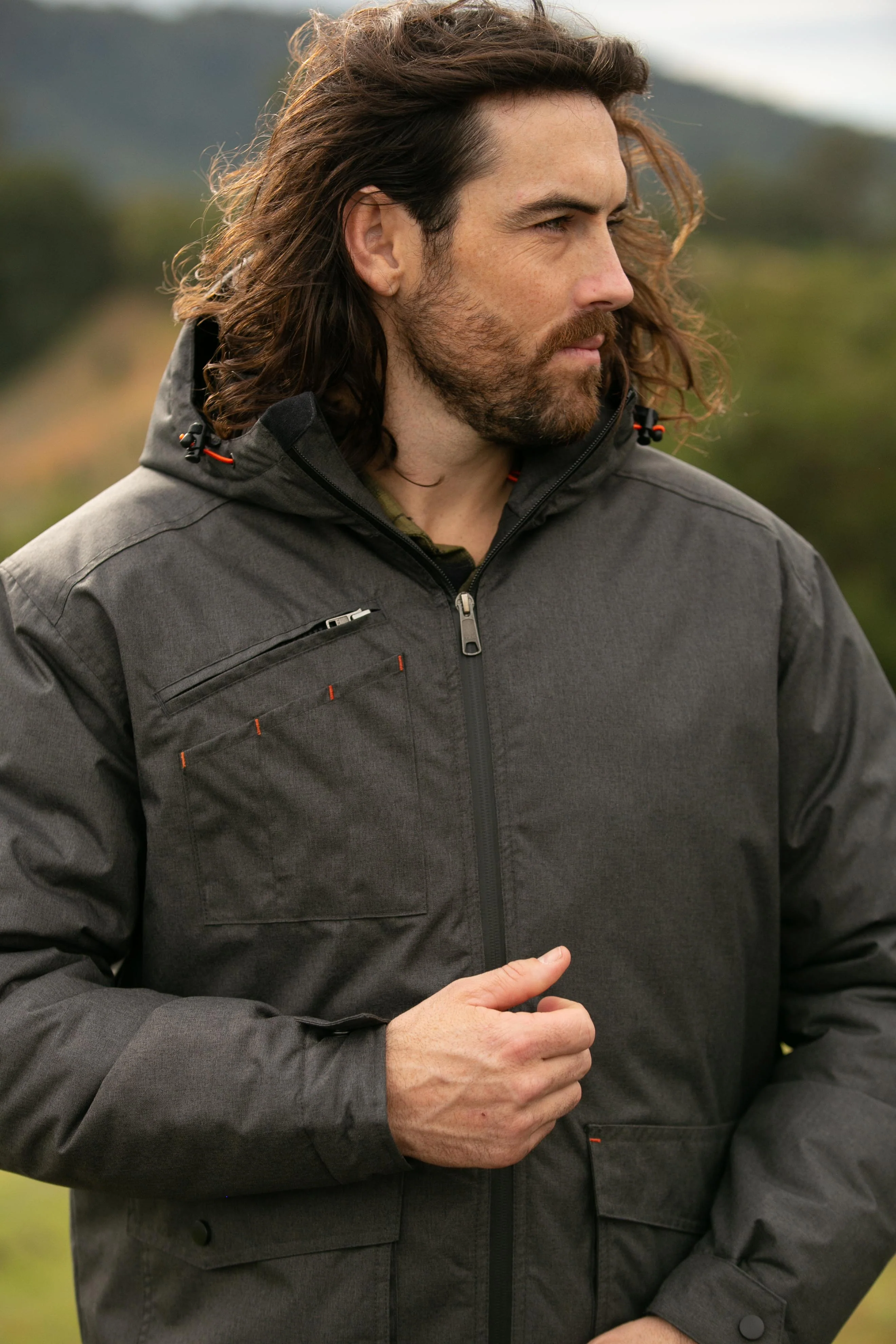 Jetpilot Onsite Pro Mens Jacket - Charcoal - Image 10