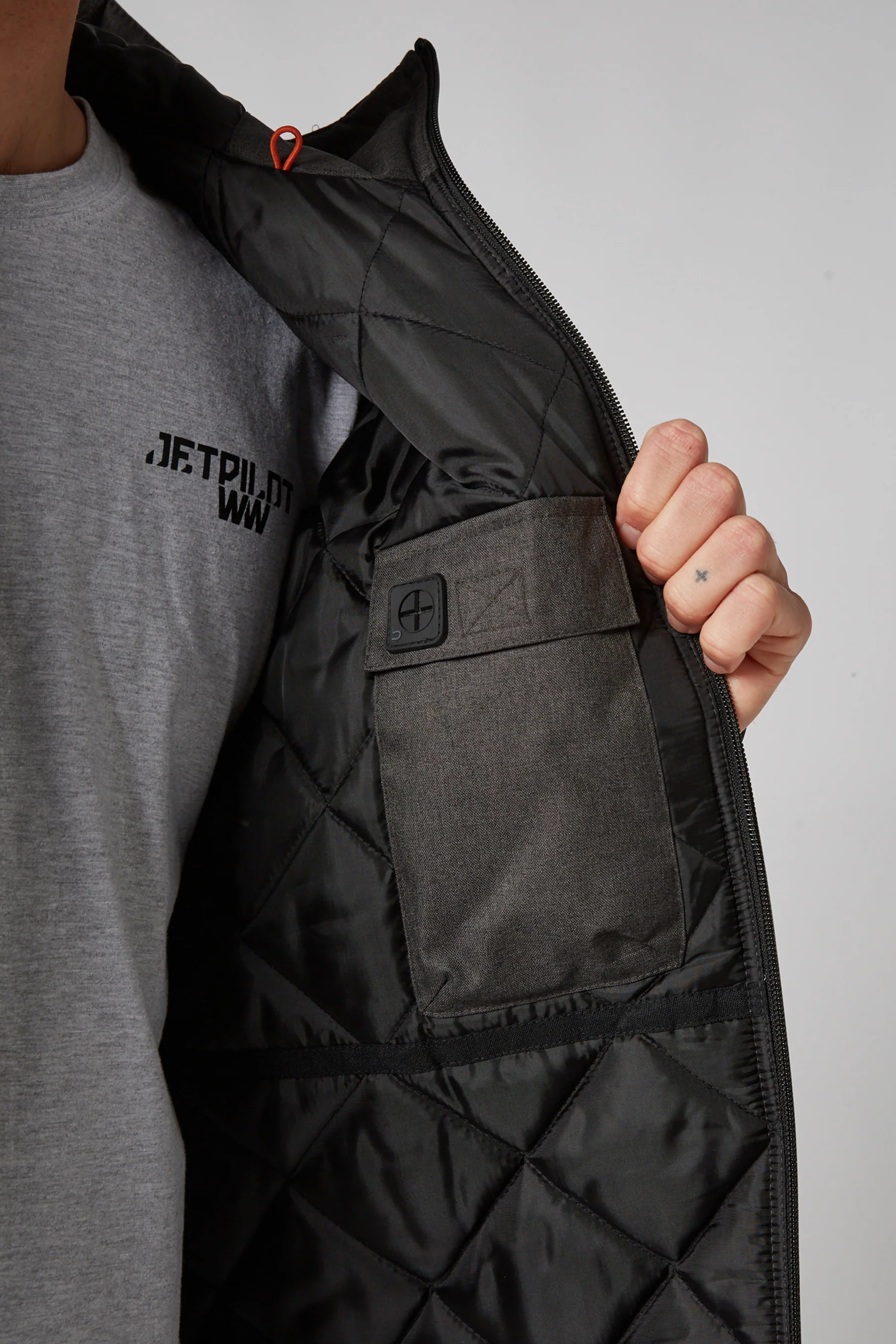 Jetpilot Onsite Pro Mens Jacket - Charcoal - Image 5