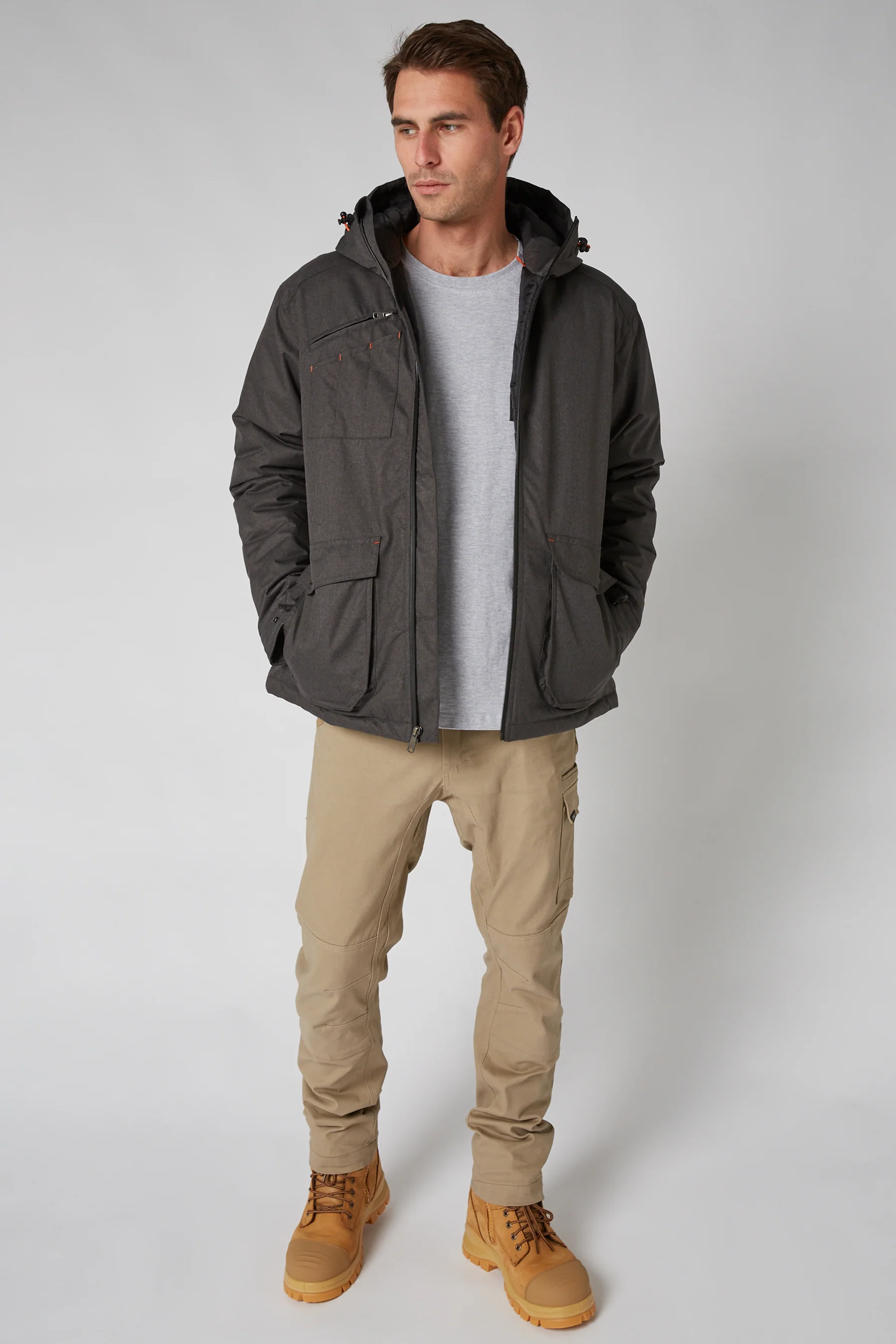 Jetpilot Onsite Pro Mens Jacket - Charcoal - Image 7