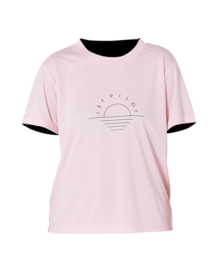 Jetpilot Pacer Dri Fit Ladies Tee - Pink - Image 3