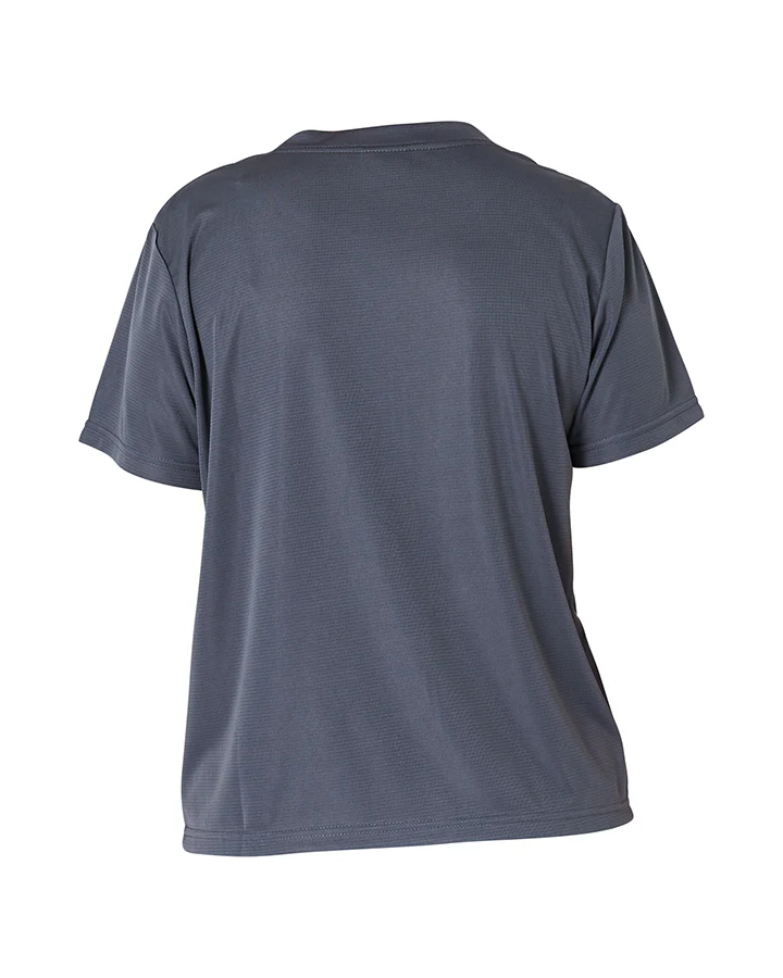 Jetpilot Pacer Drifit Ladies Tee - Charcoal - Image 5