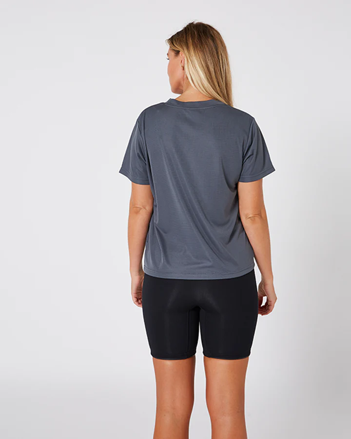 Jetpilot Pacer Drifit Ladies Tee - Charcoal - Image 8