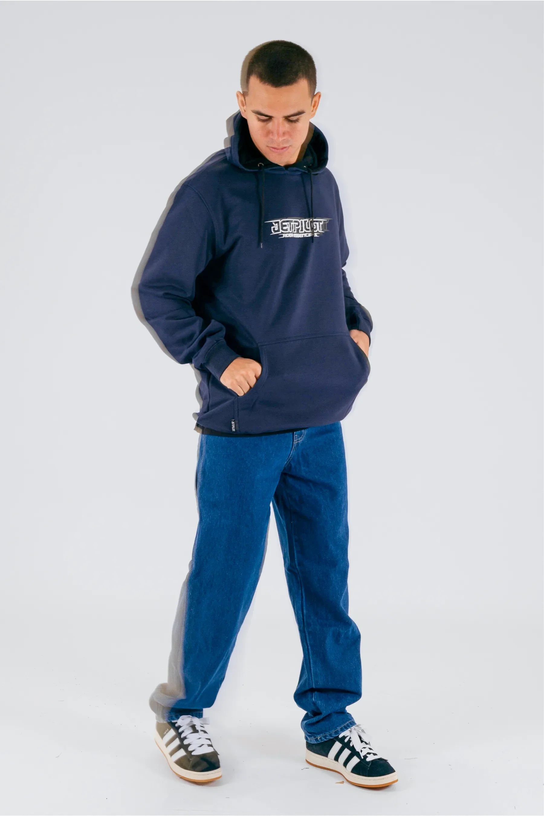 Jetpilot Progress Pullover - Dark Blue - Image 3