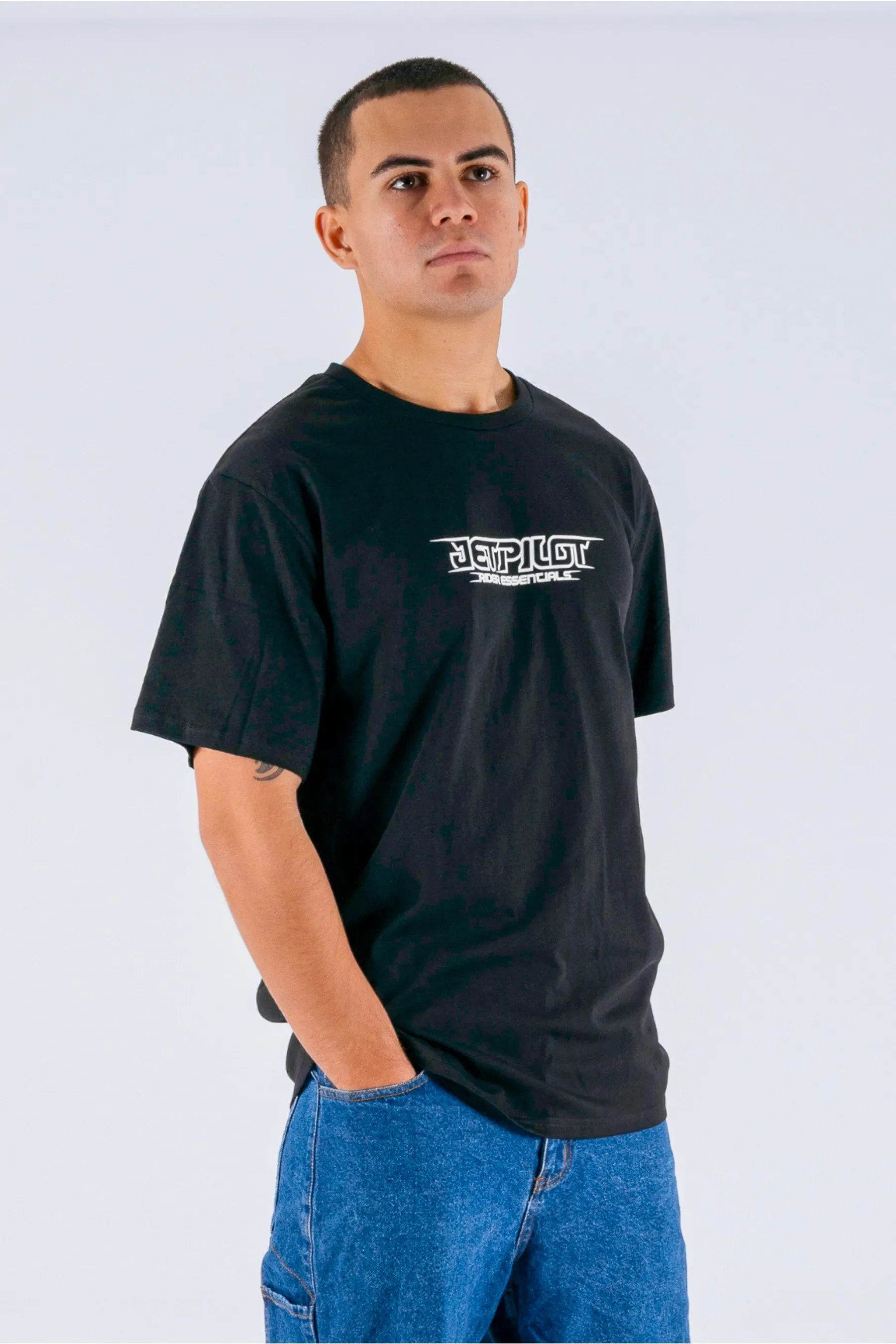 Jetpilot Progress Tee - Black - Image 3
