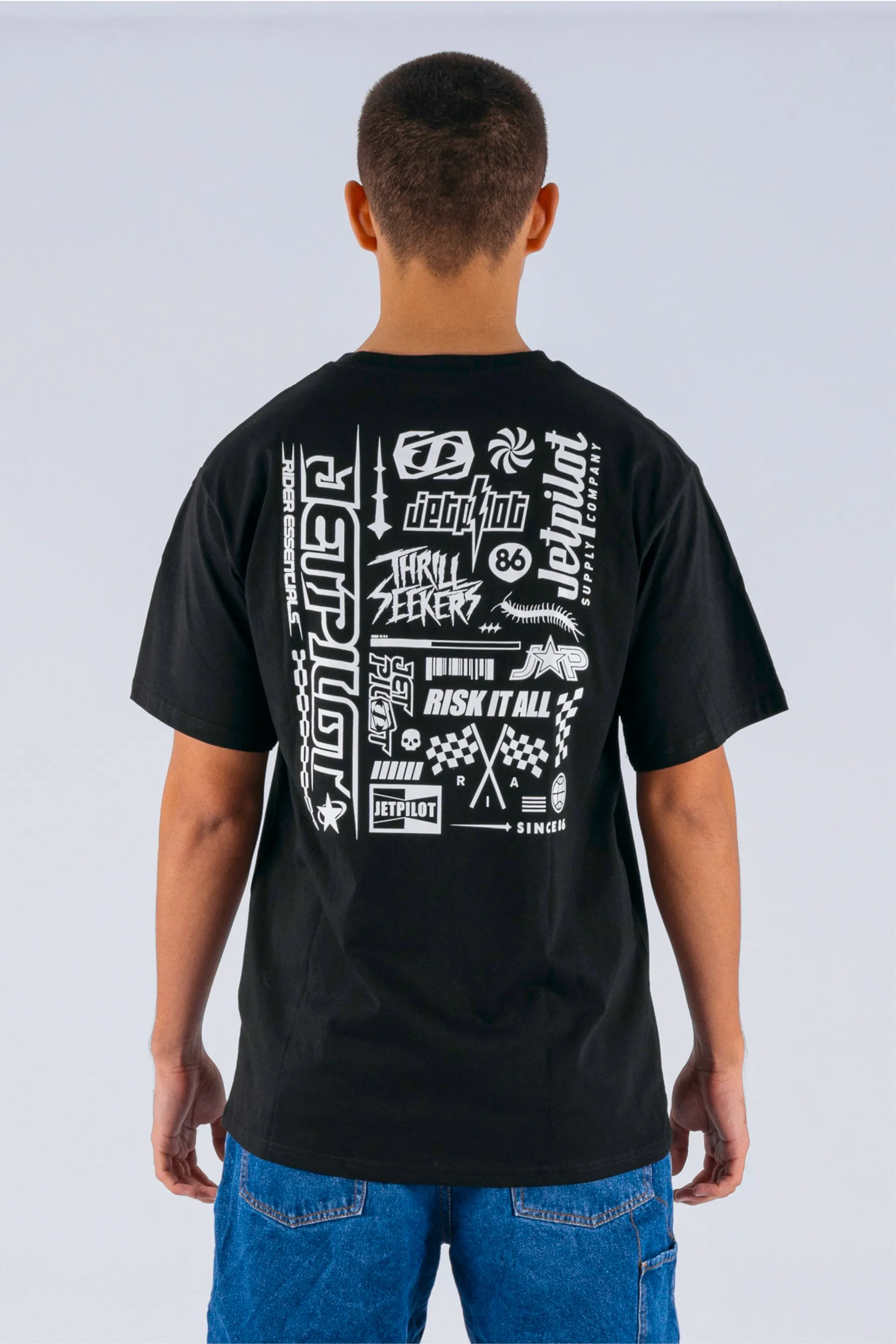 Jetpilot Progress Tee - Black - Image 4