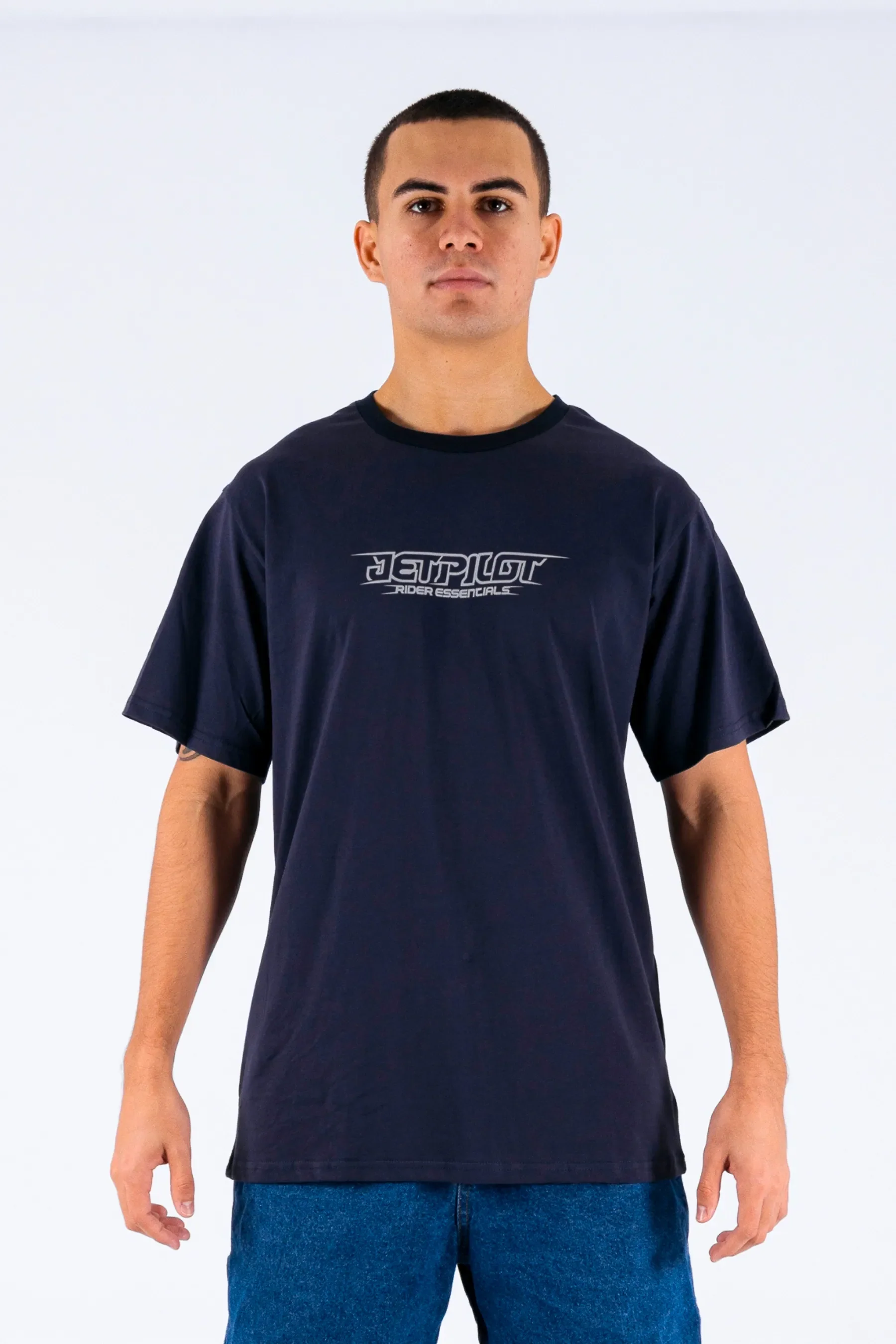 Jetpilot Progress Tee - Dark Blue