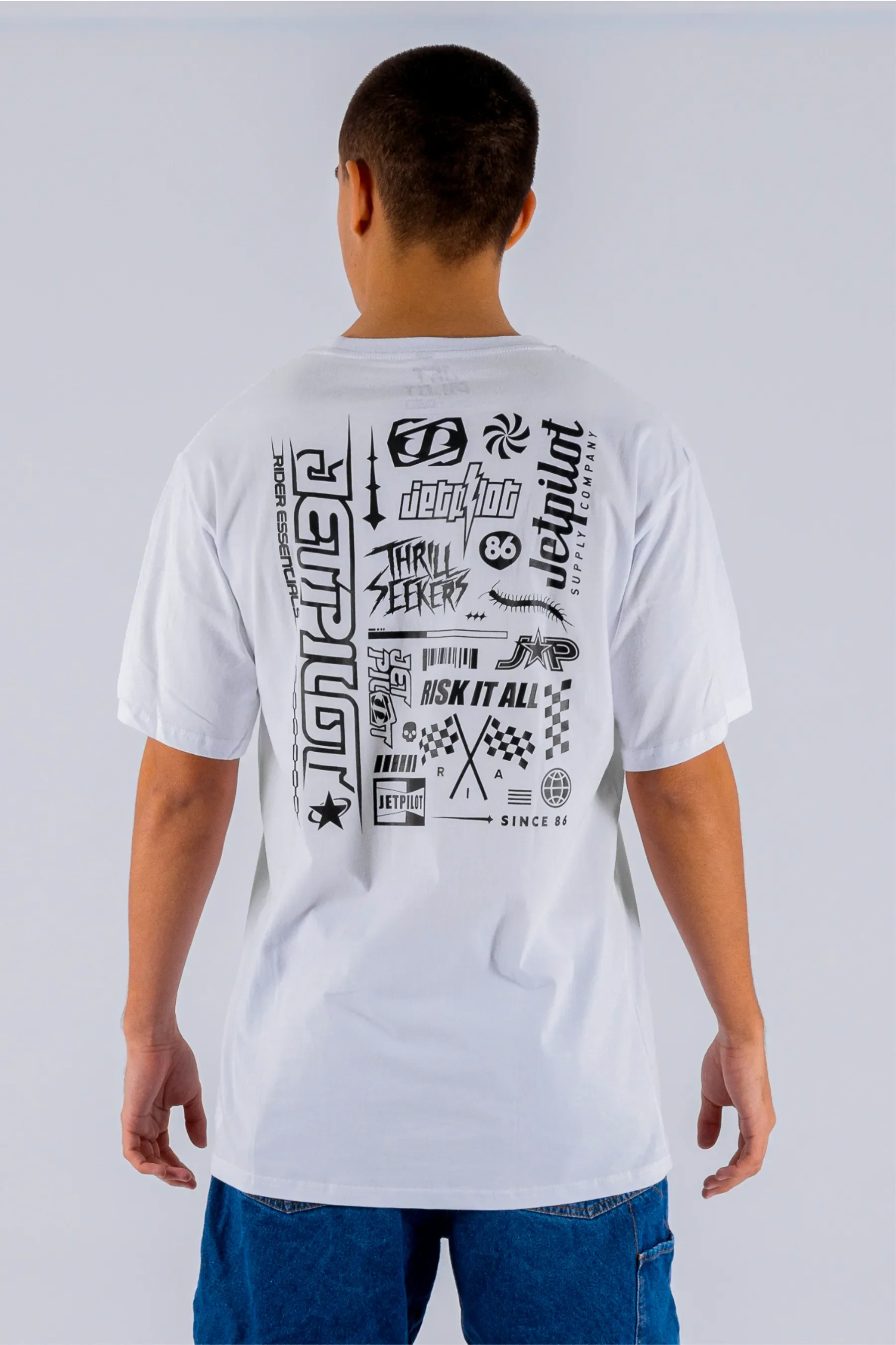 Jetpilot Progress Tee - White - Image 4