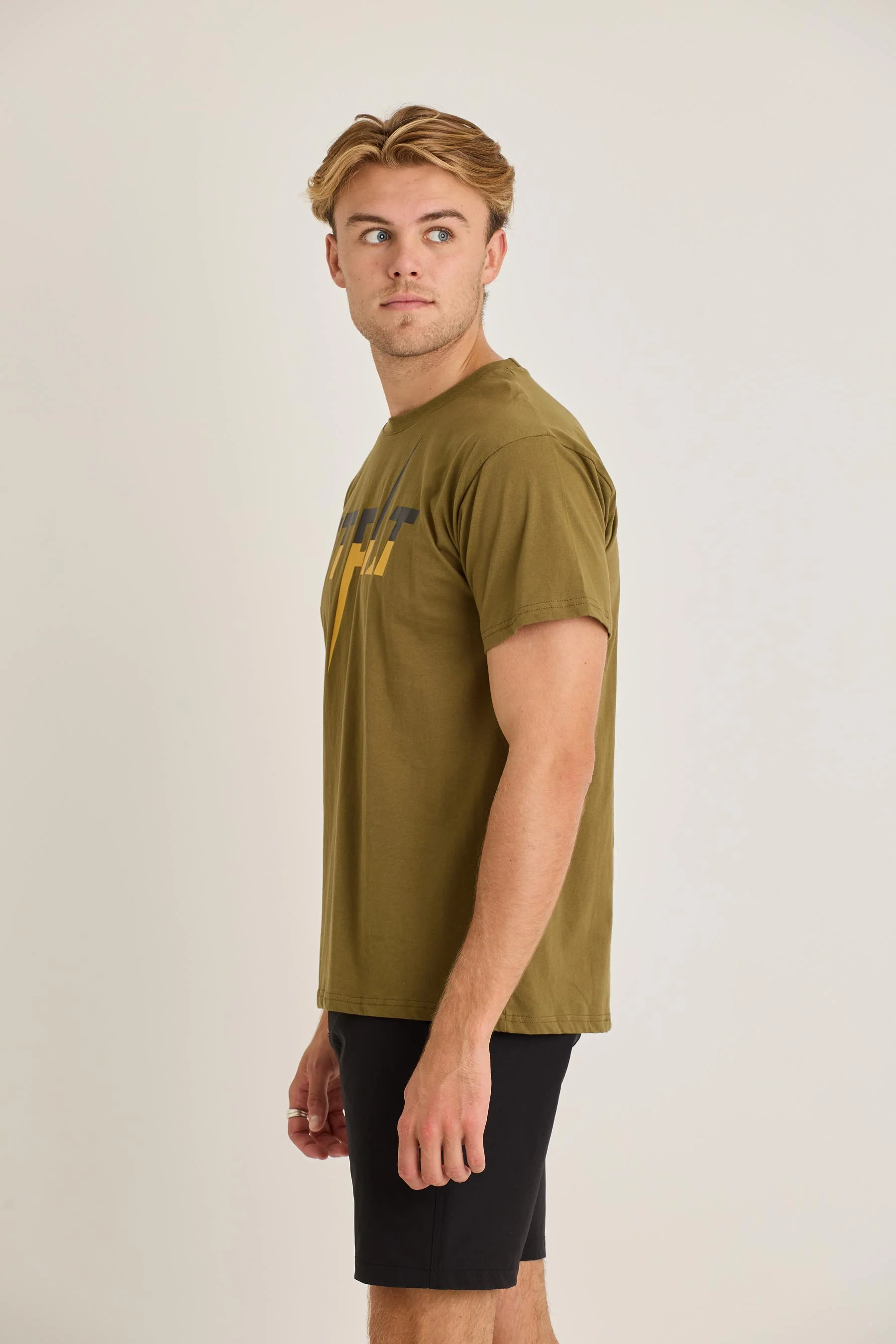 Jetpilot Pulse Mens Tee - Army - Image 3
