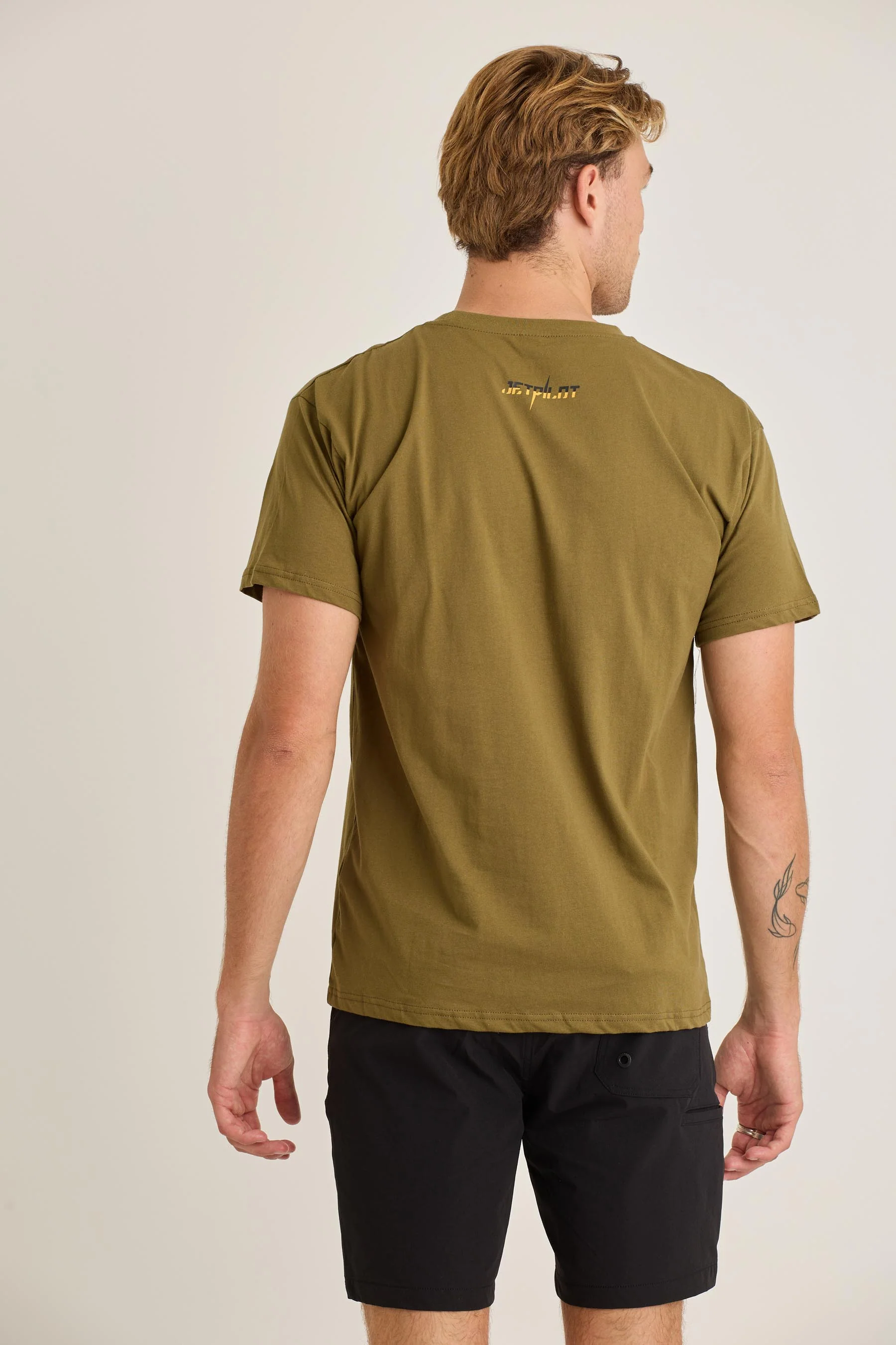 Jetpilot Pulse Mens Tee - Army - Image 4