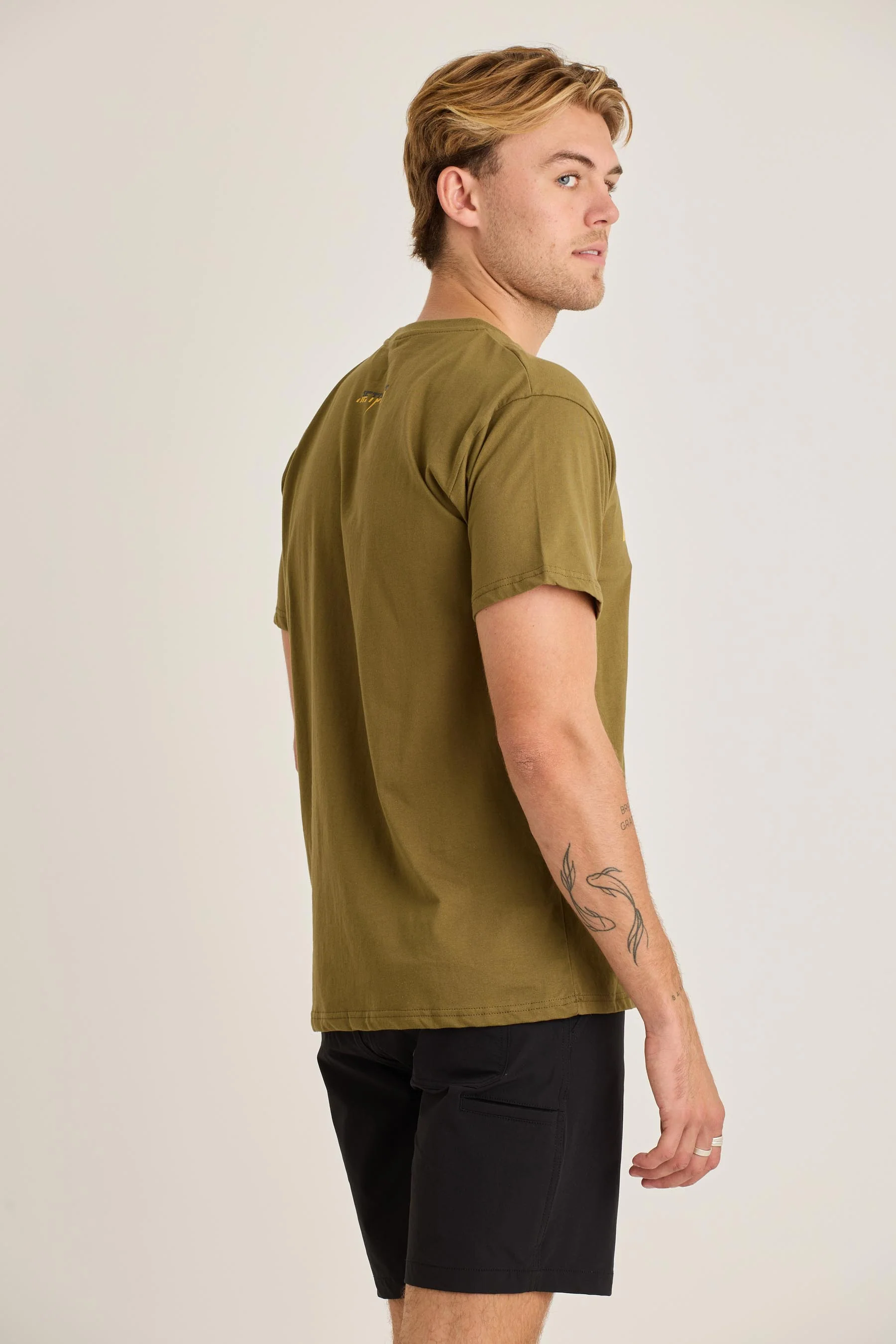 Jetpilot Pulse Mens Tee - Army - Image 5