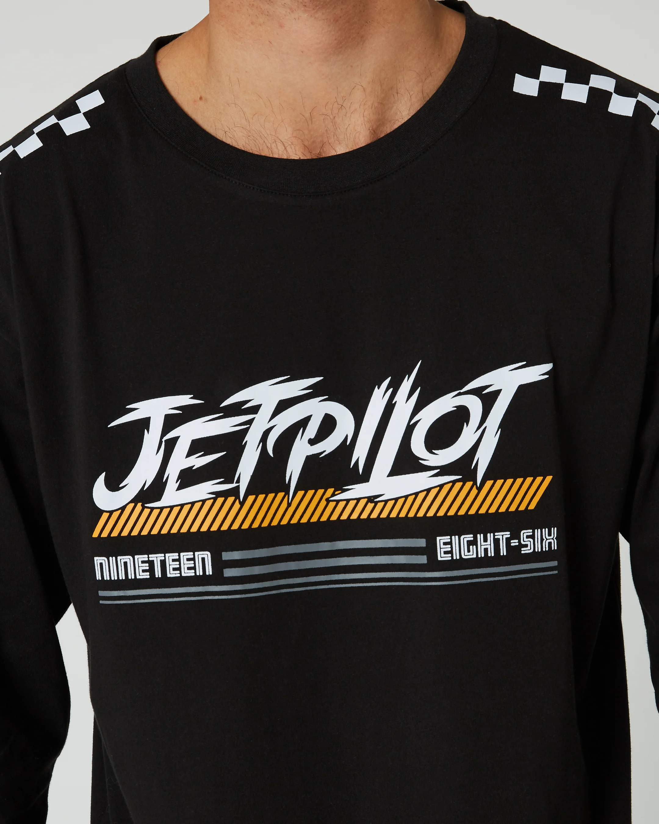 Jetpilot Race Tech Mens Long Sleeve Tee - Black - Image 4