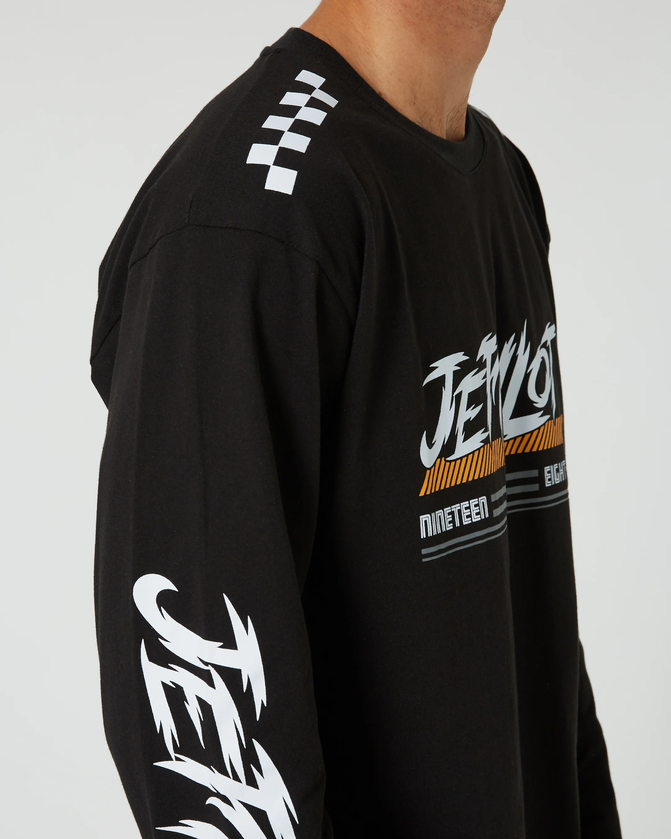 Jetpilot Race Tech Mens Long Sleeve Tee - Black - Image 6