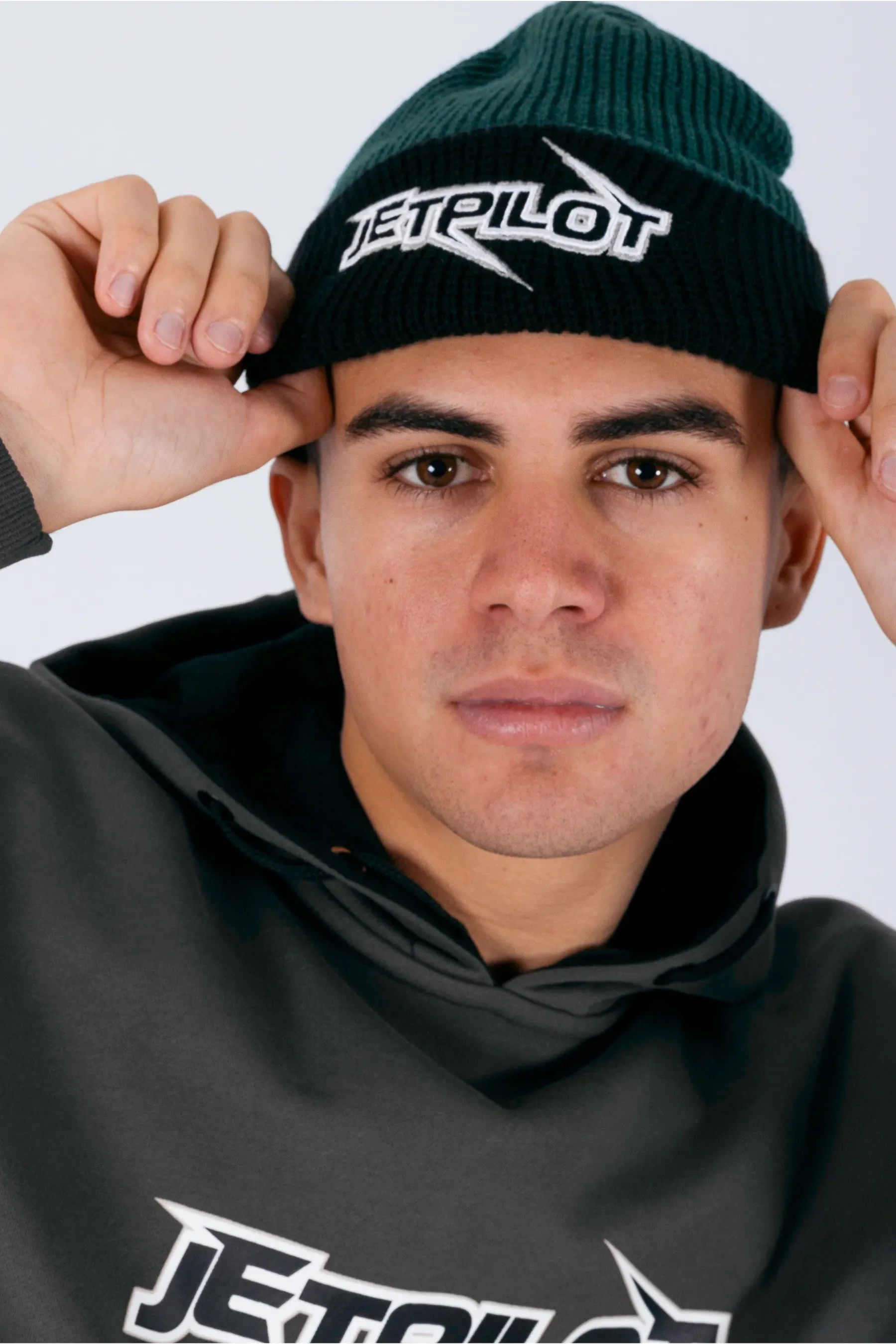 Jetpilot Raptor 2 Beanie - Amazon Green - Image 2