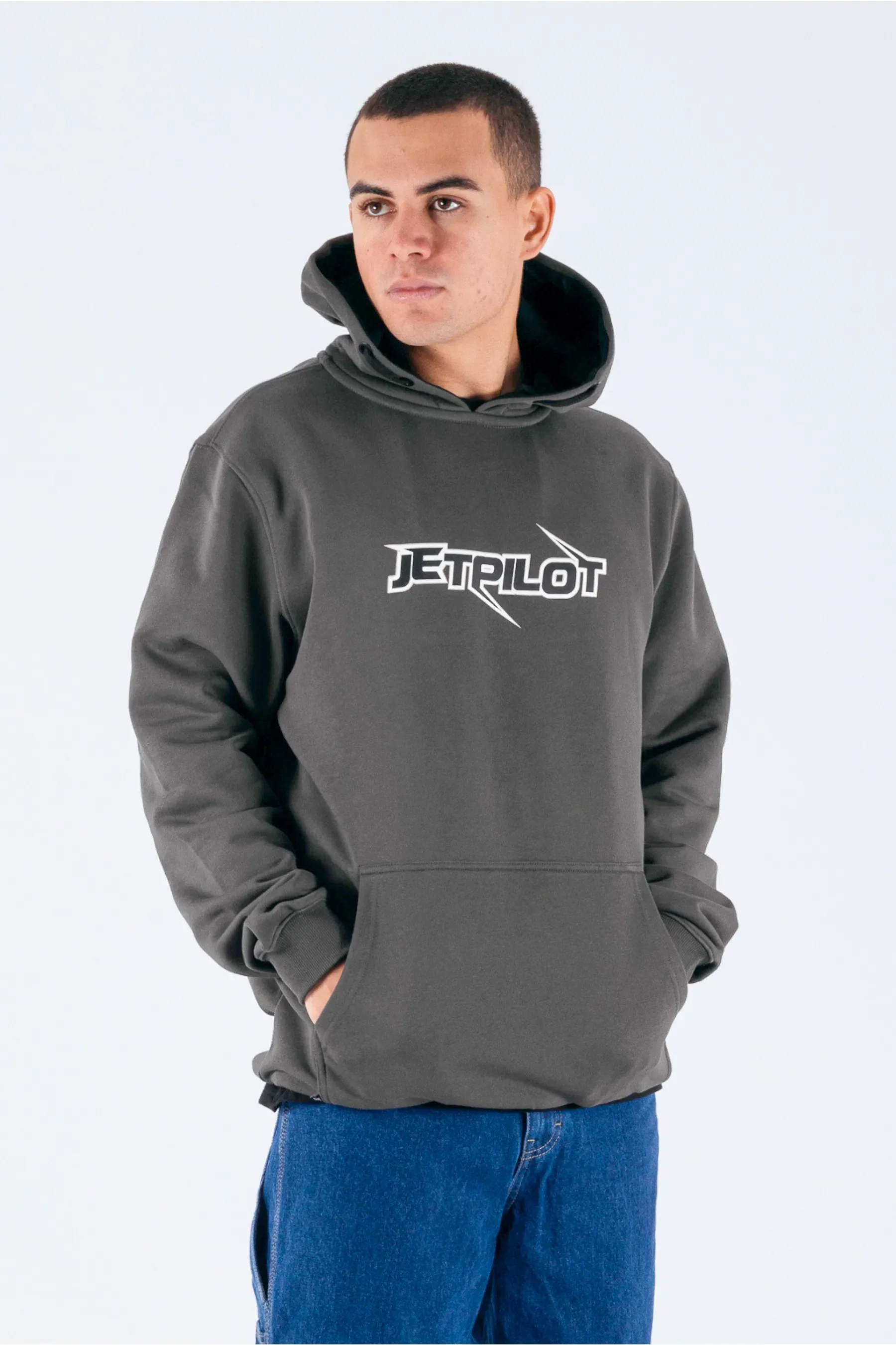 Jetpilot Raptor 2 Pullover - Charcoal - Image 3