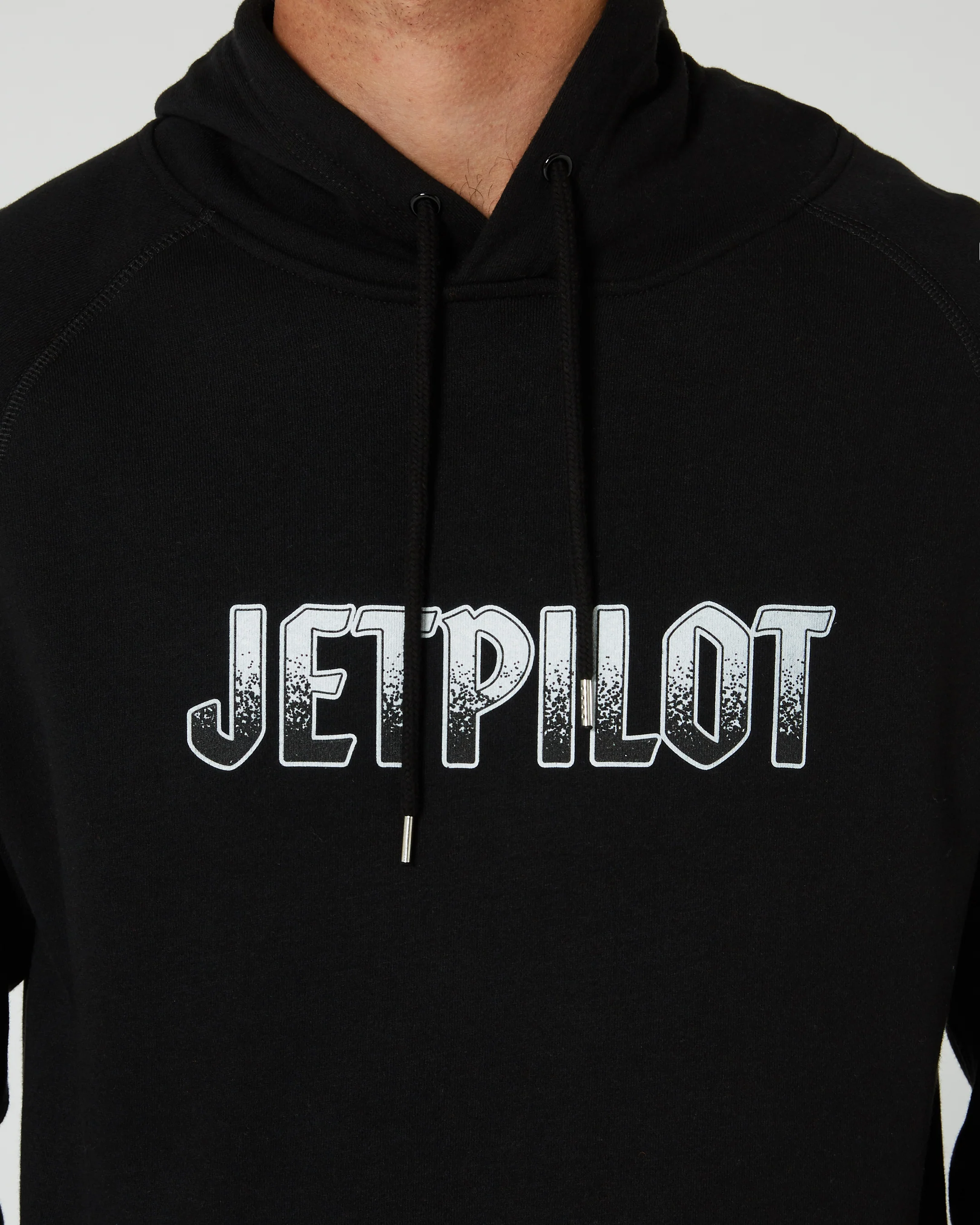 Jetpilot Shark Flash Mens Pullover Hoodie - Black - Image 3