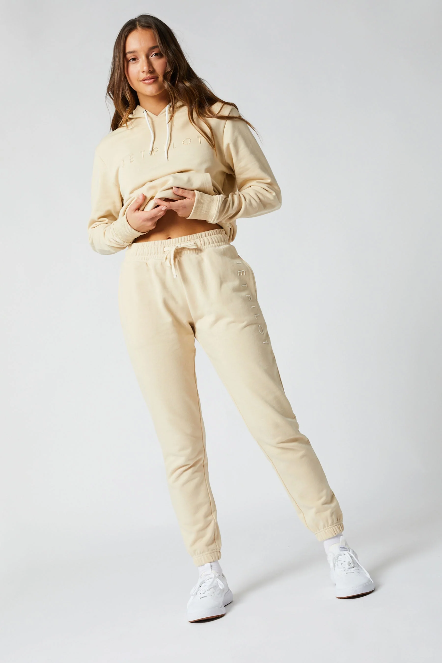 Jetpilot Simple Ladies Trackpant - Tan - Image 6
