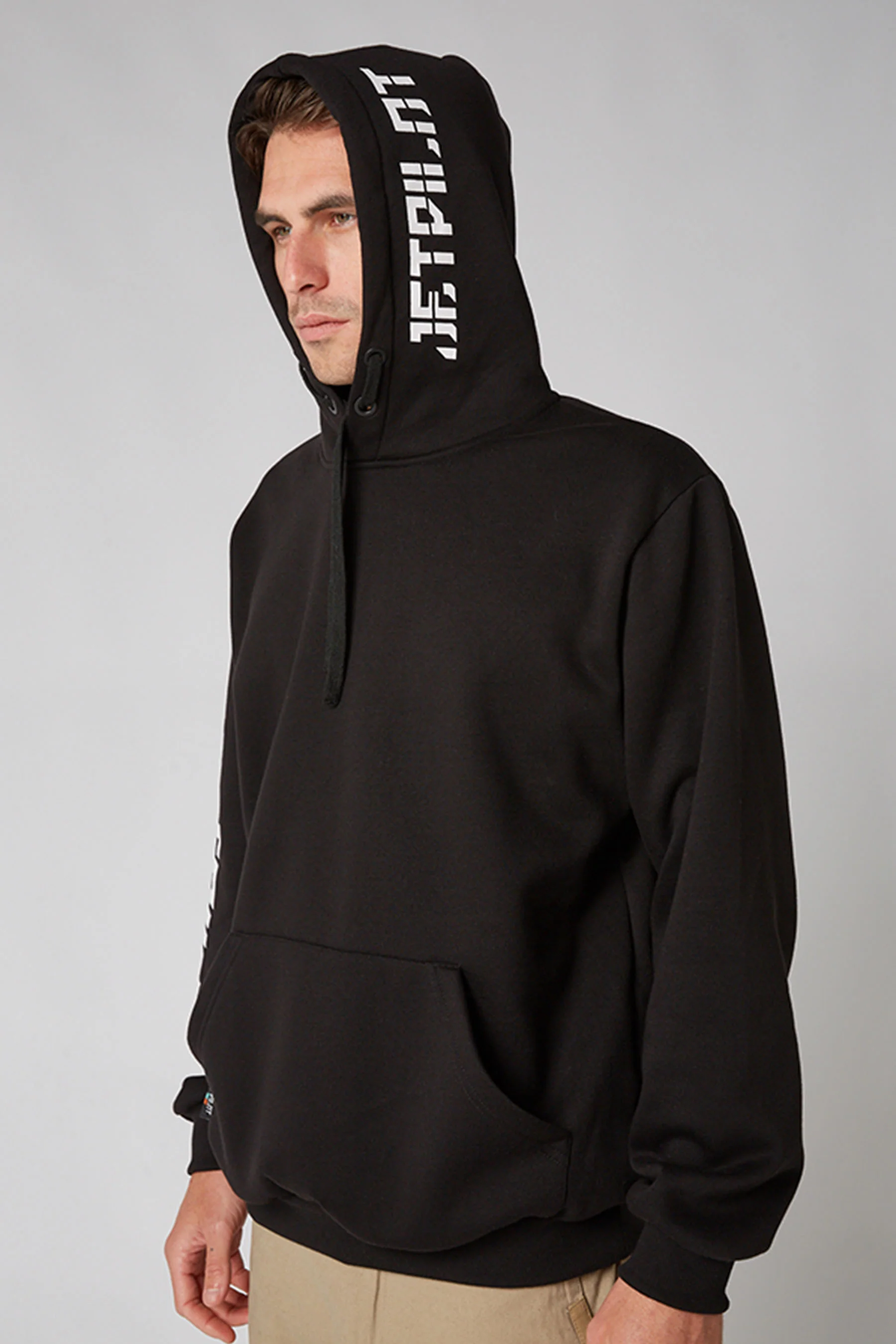 Jetpilot Sparked Mens Pullover Hoodie - Black/White - Image 6