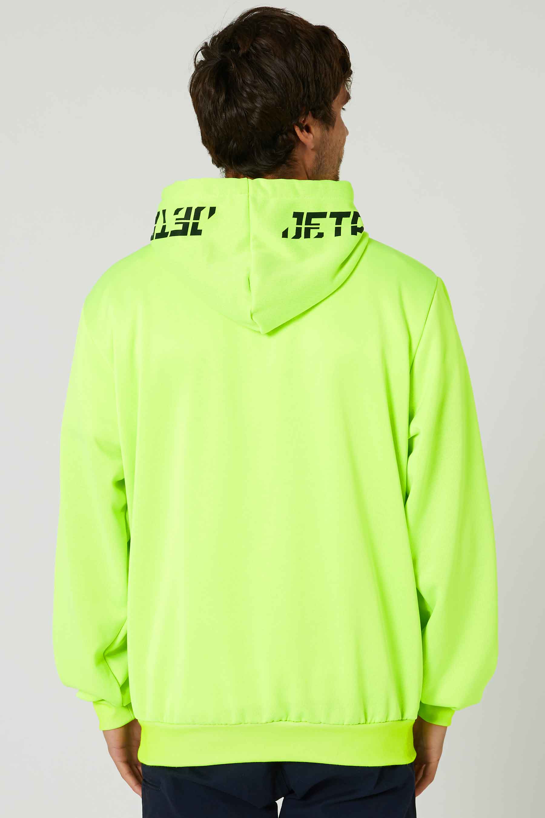 Jetpilot Sparked Mens Pullover Hoodie - Hi Vis Yellow - Image 3