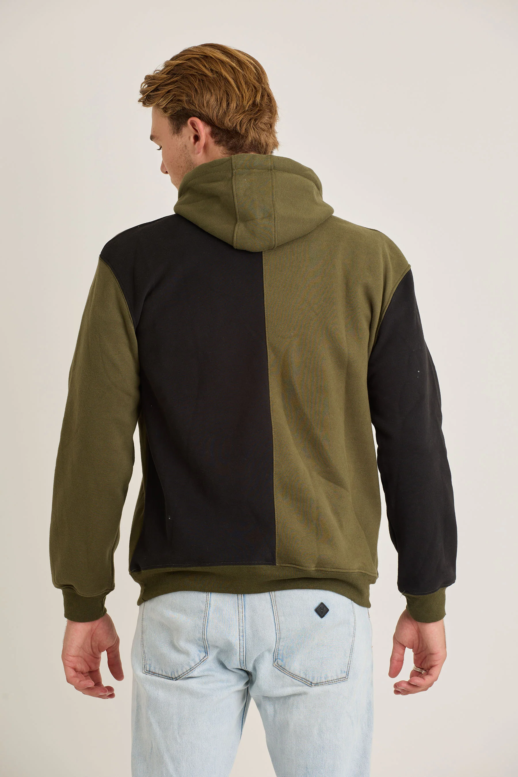 Jetpilot Split Mens Pullover - Army - Image 4