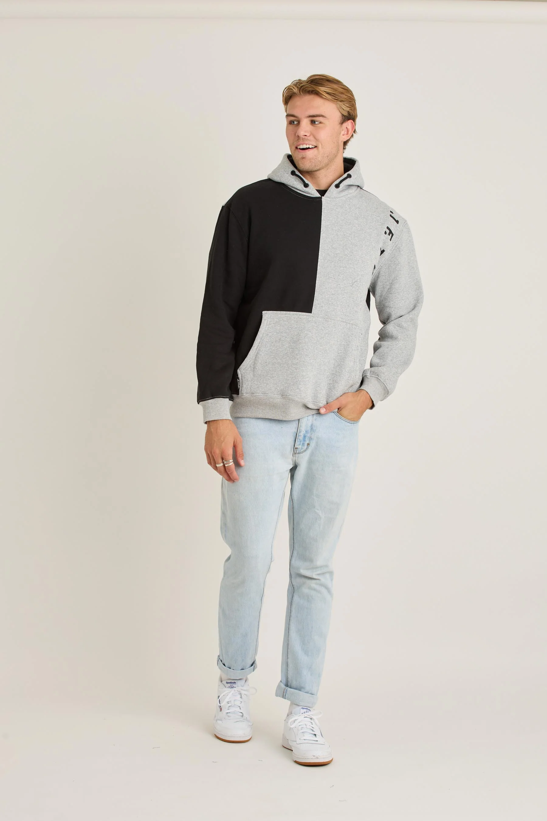 Jetpilot Split Mens Pullover - Grey - Image 2