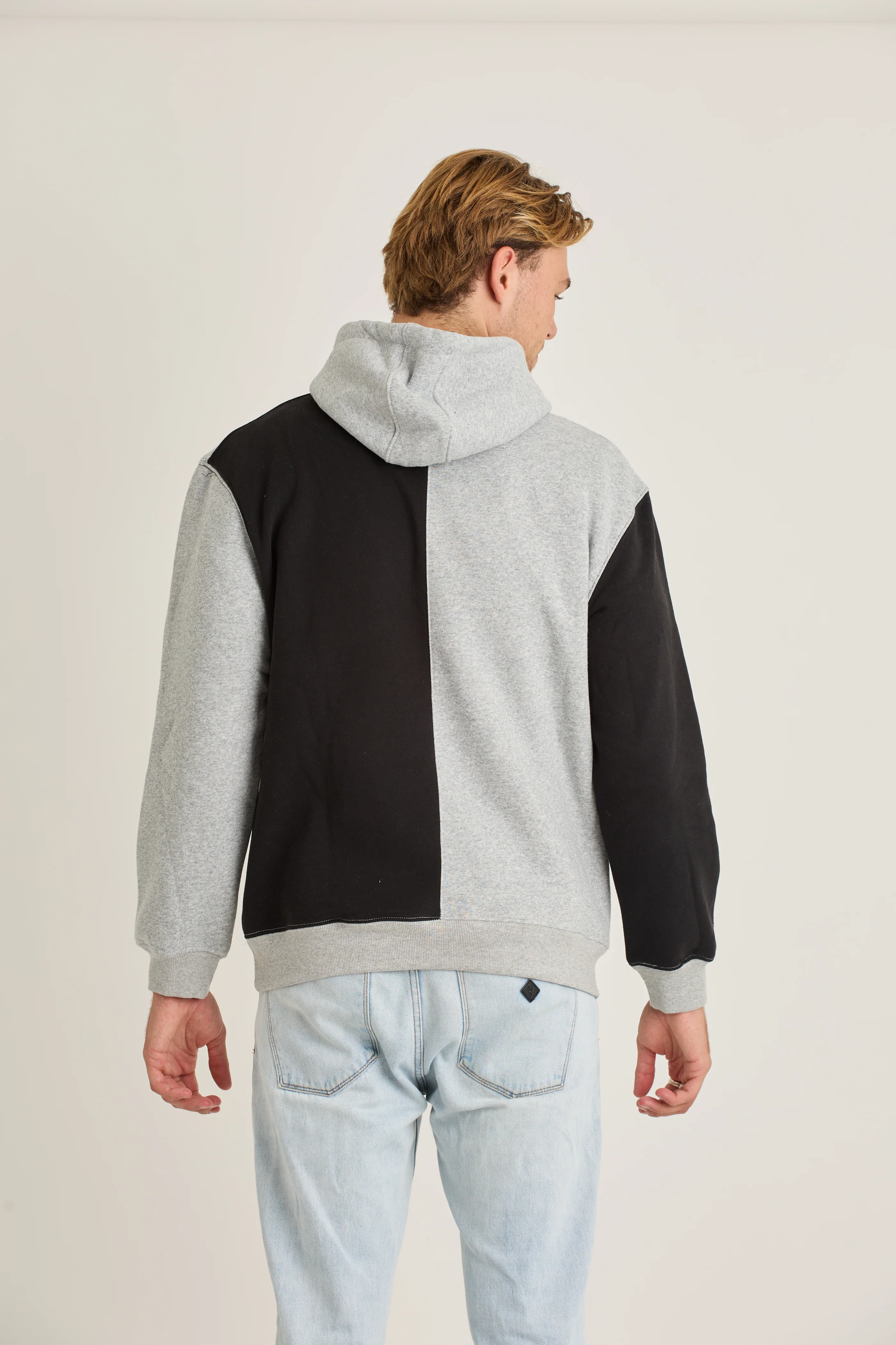Jetpilot Split Mens Pullover - Grey - Image 3
