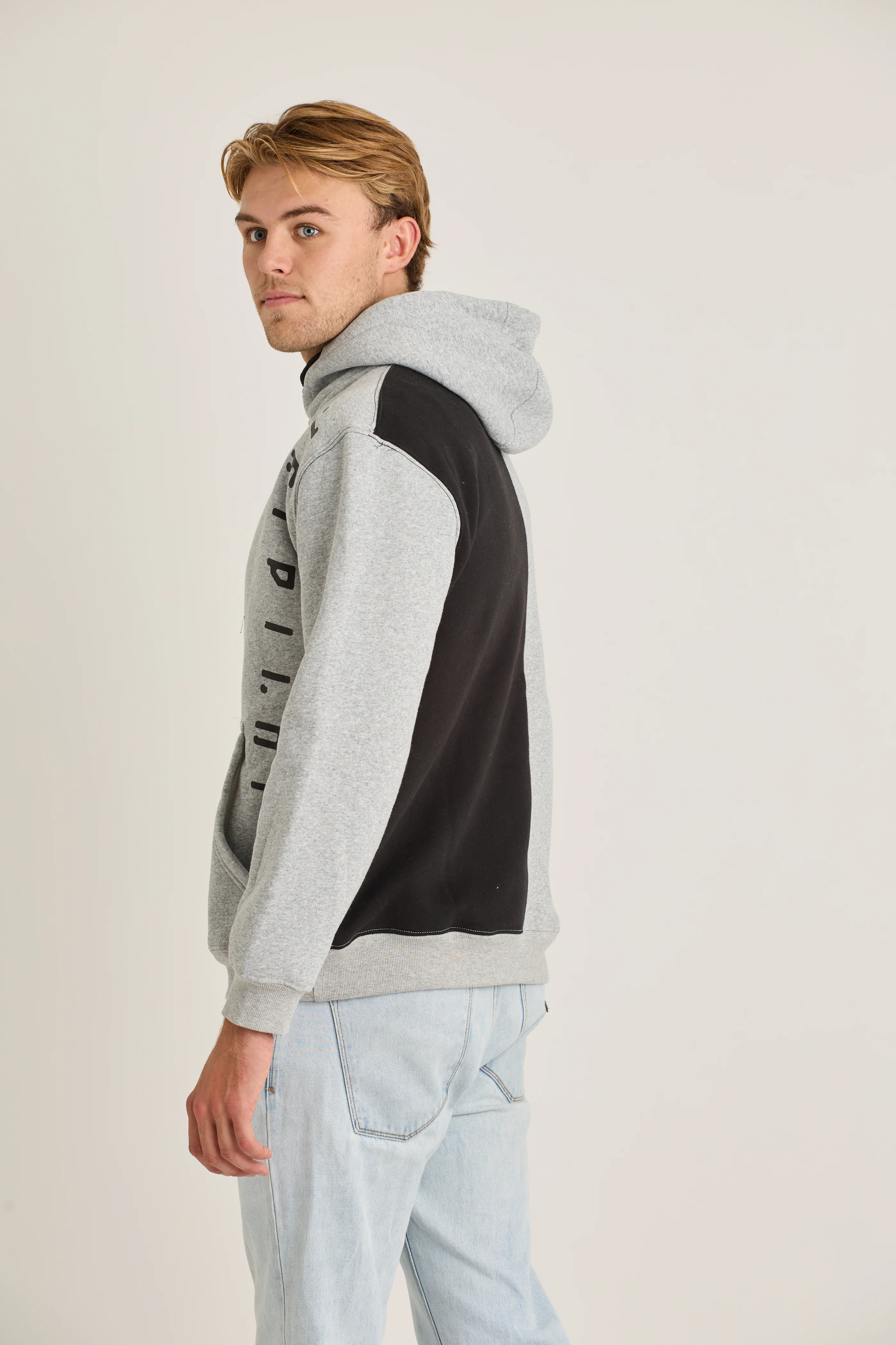 Jetpilot Split Mens Pullover - Grey - Image 6