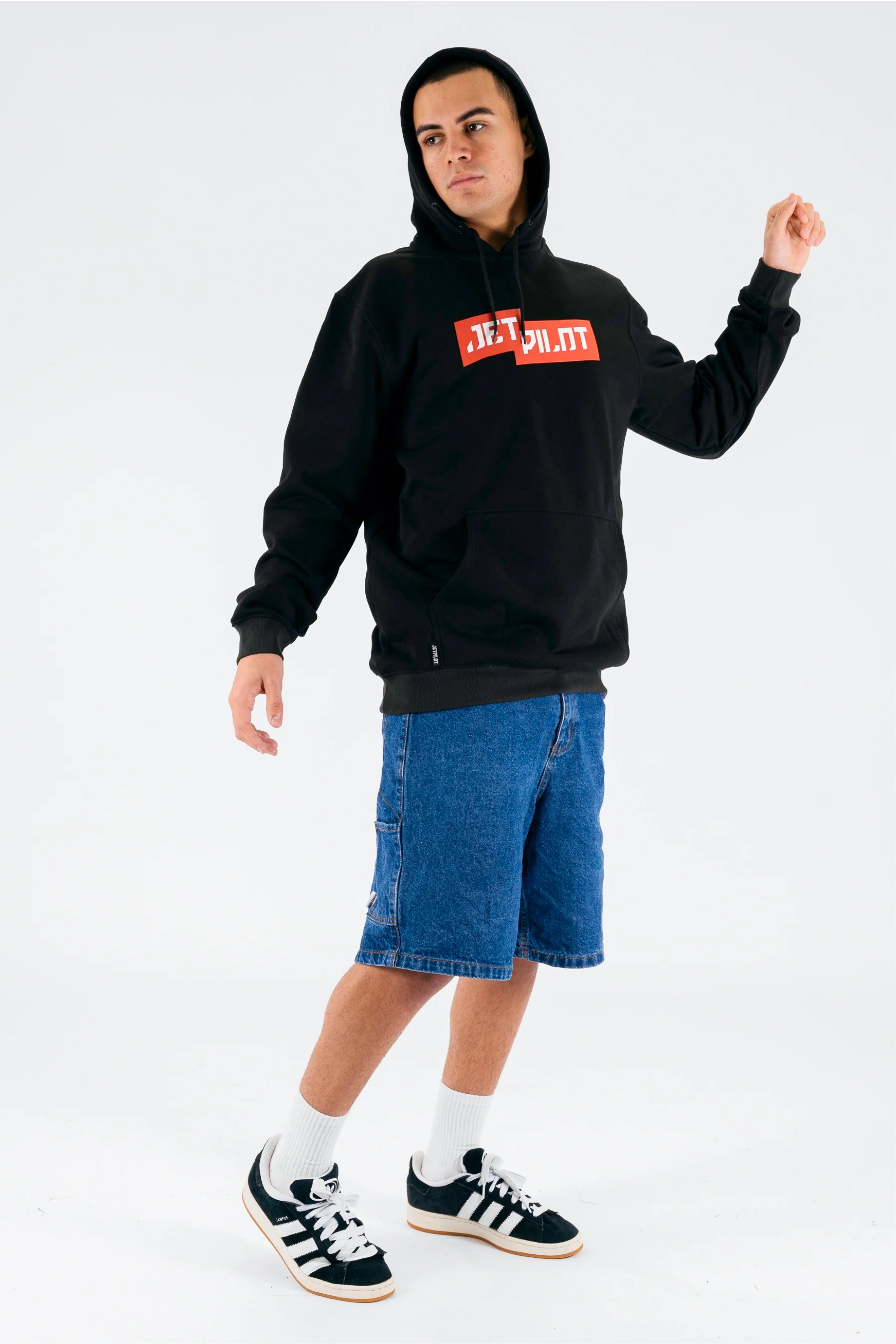 Jetpilot Staple Hoodie - Black - Image 2