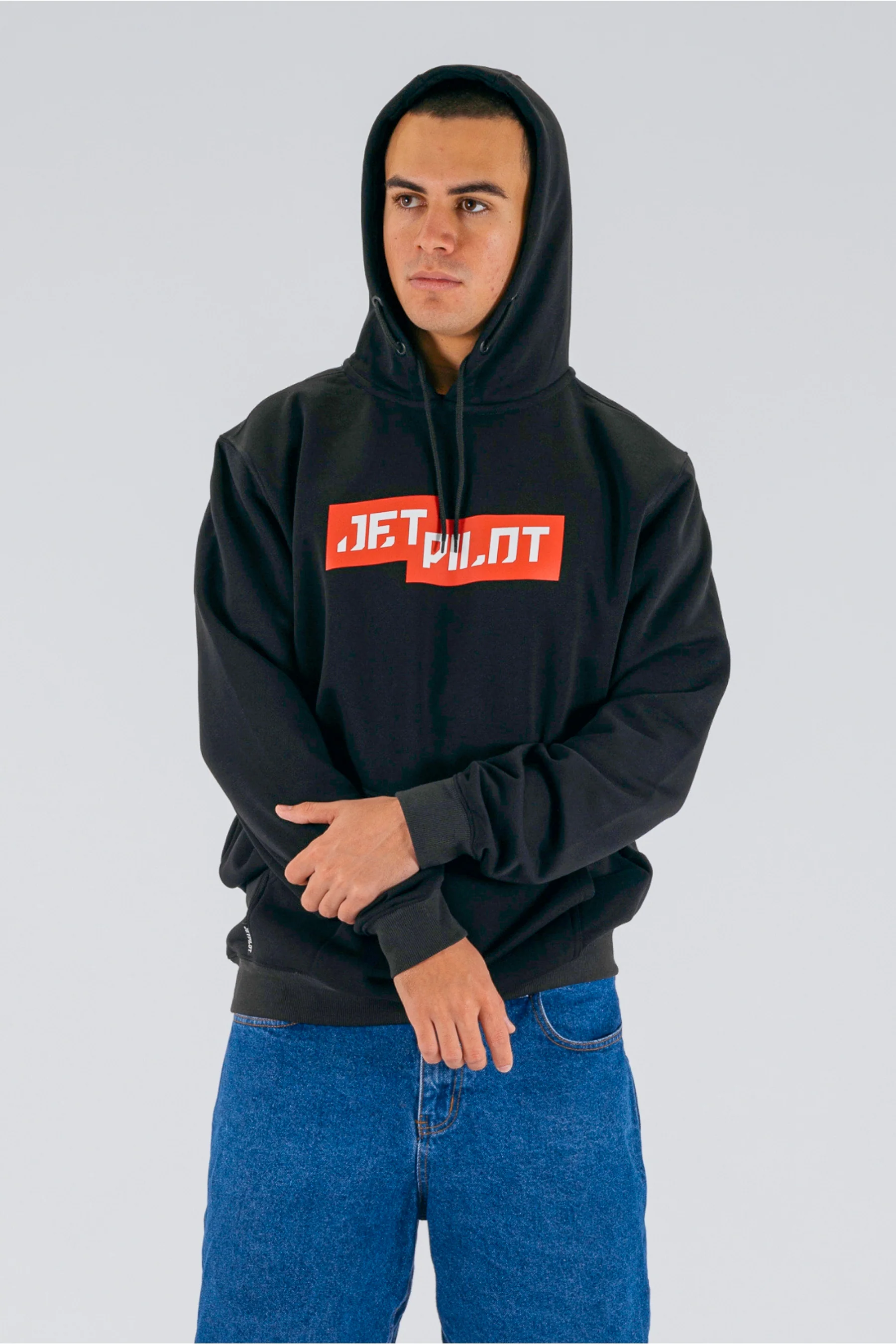 Jetpilot Staple Hoodie - Black - Image 3