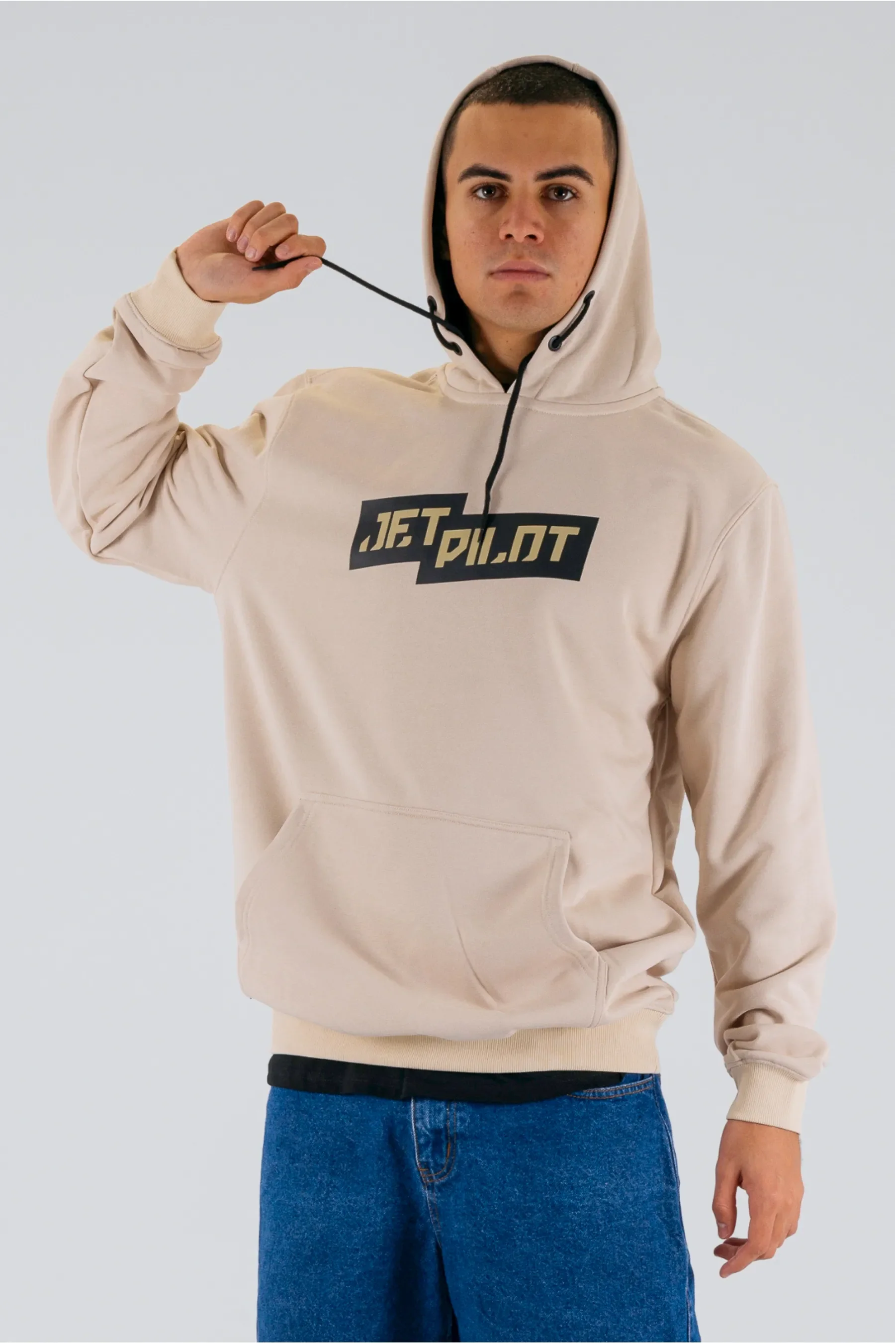 Jetpilot Staple Hoodie - Cement - Image 3